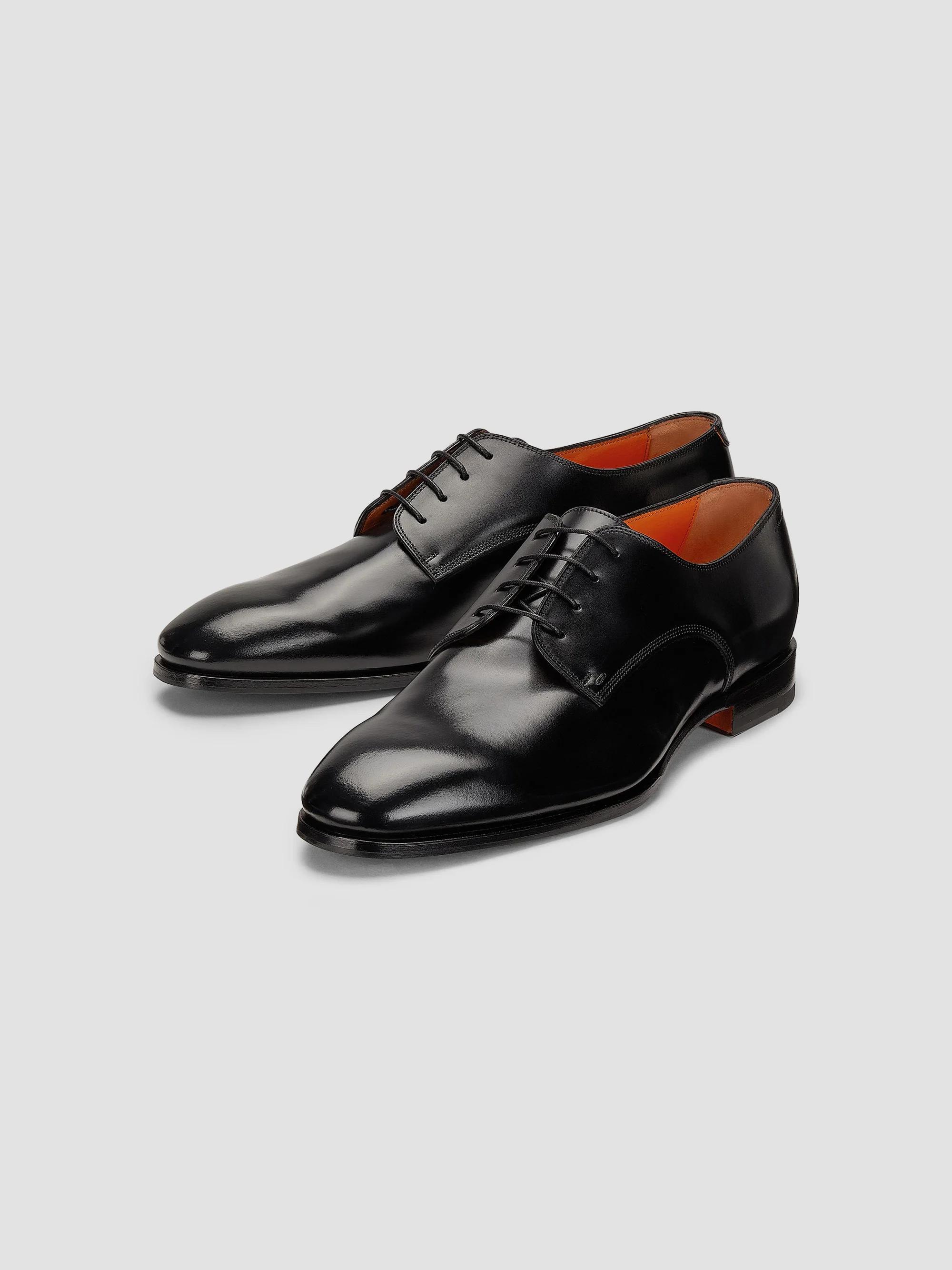 Santoni Archer-P Italian Leather Santoni Archer Leather Oxfords | Saks Fifth Avenue main image 3