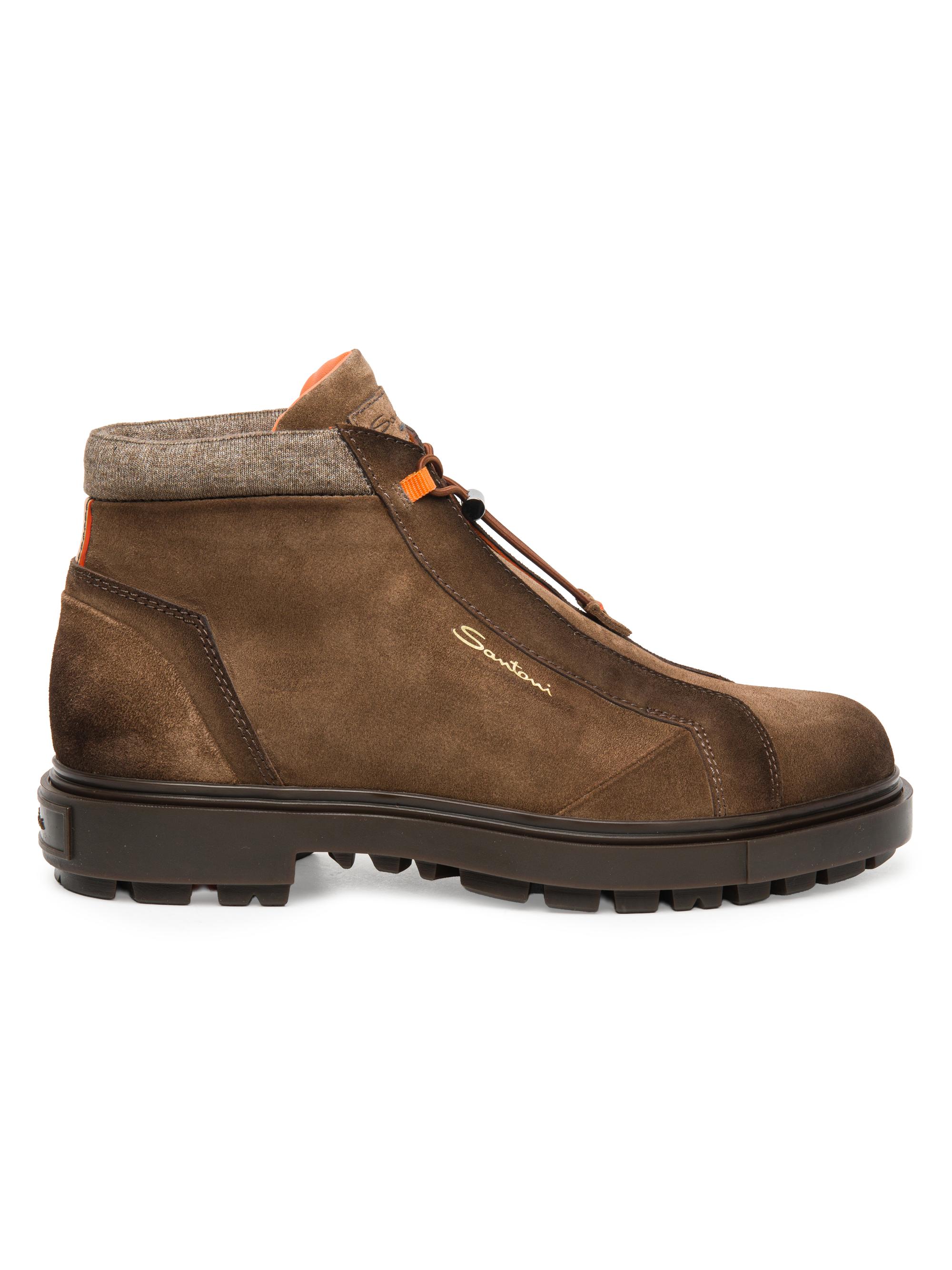 Santoni St. Moritz Suede Alpine Boots | Saks Fifth Avenue