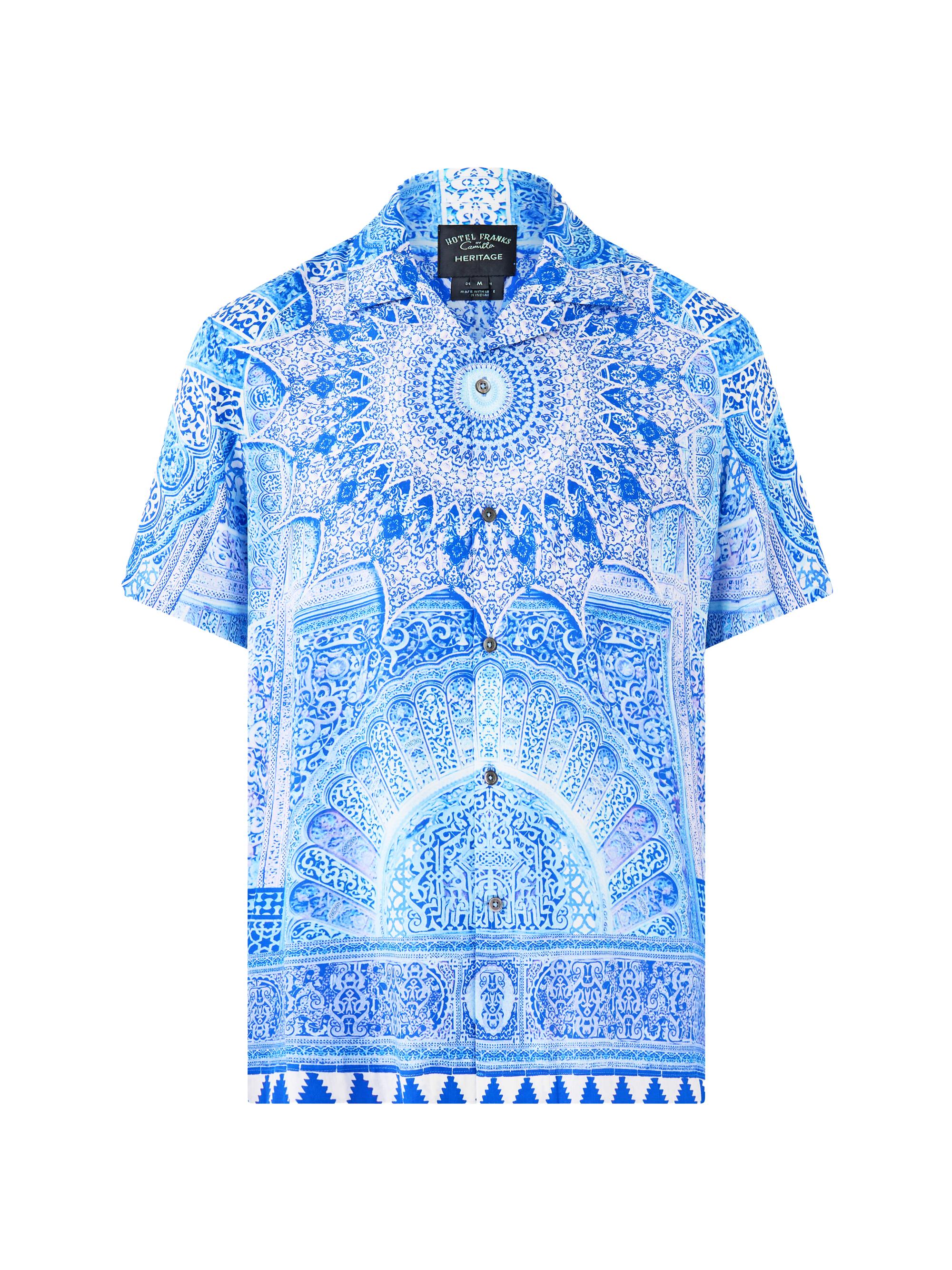 Camilla Camilla x White Lotus Cabana Printed Linen Camp Shirt
