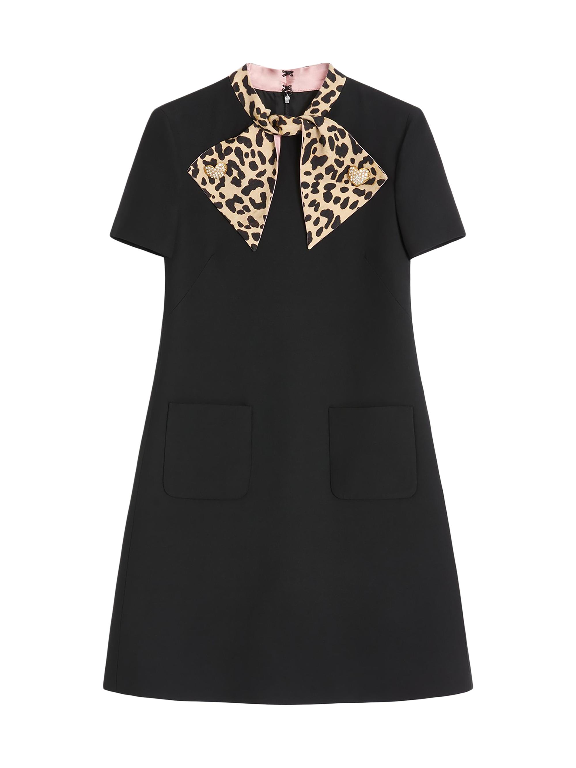 Valentino Garavani Embroidered Crepe Couture Short Dress | Saks