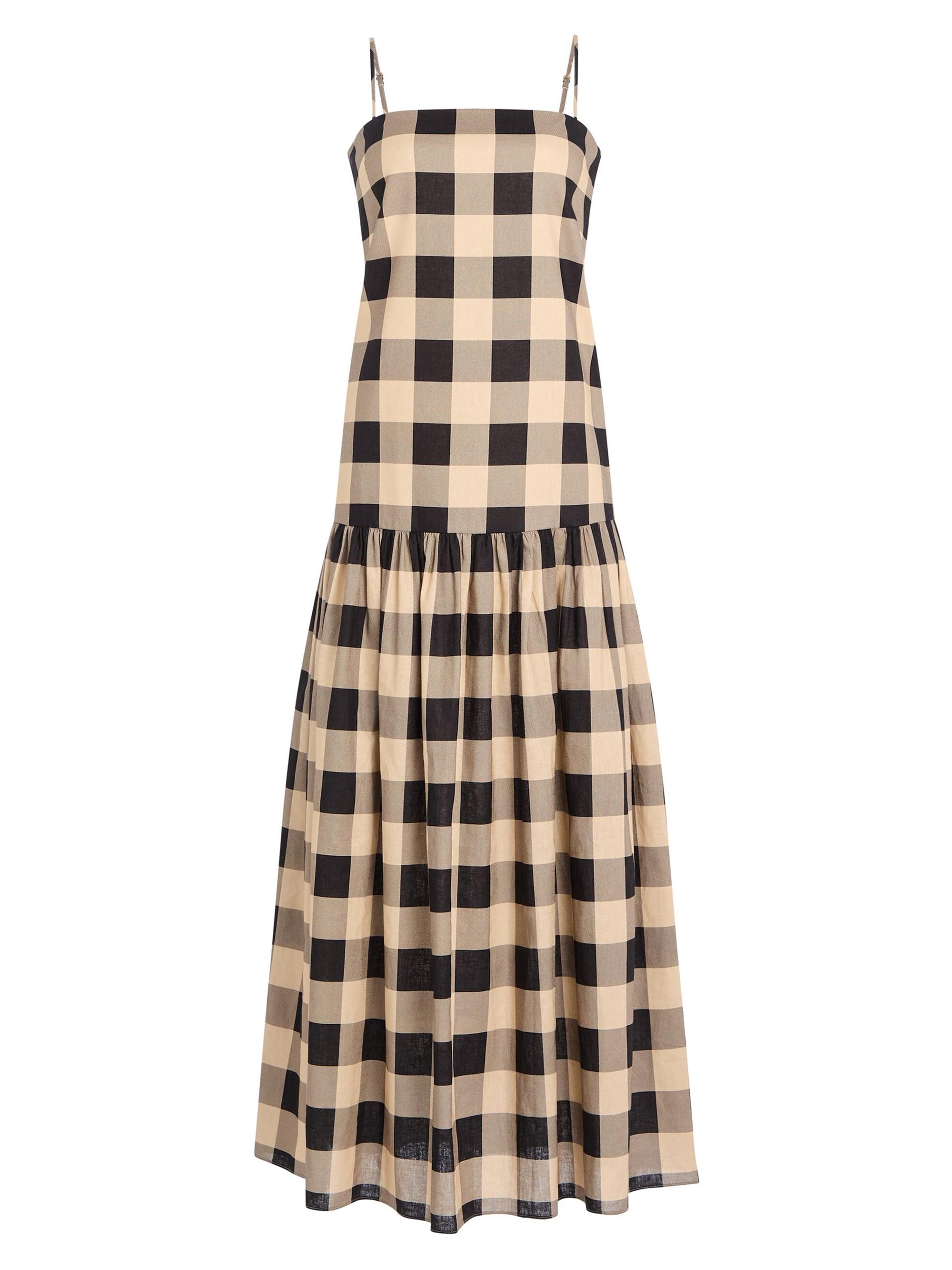 Ser.o.ya Women's Aydan Linen Maxi Dress - Bold Gingham