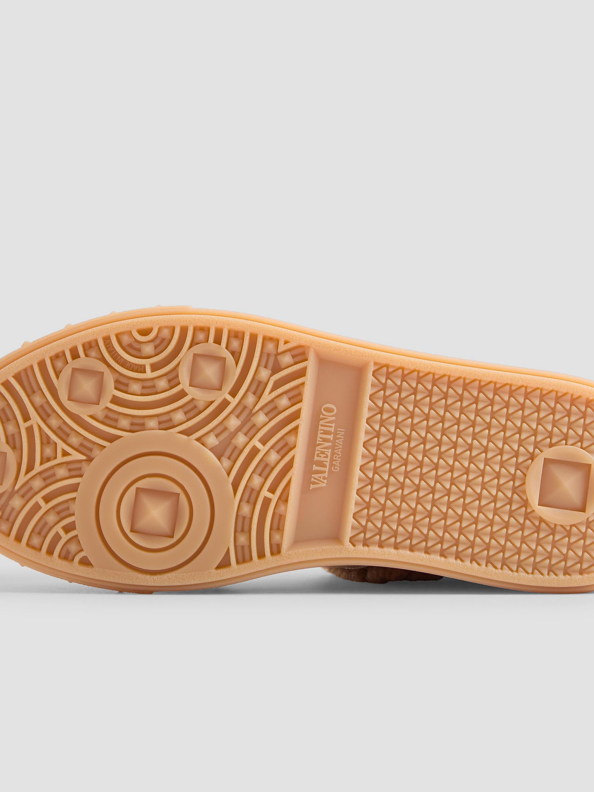 Valentino Garavani Upvillage Sneakers in Wool and Crust Leather