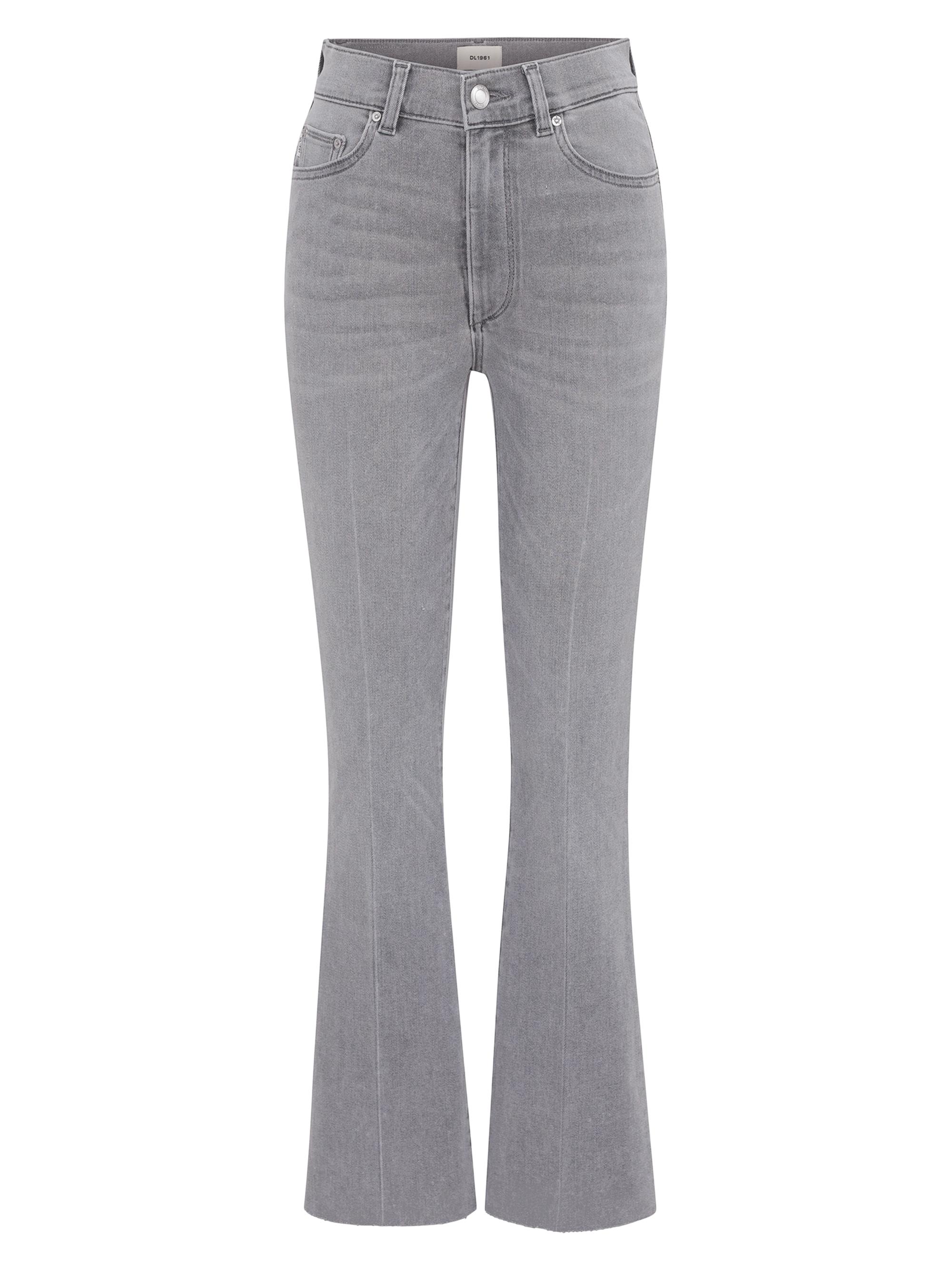 DL1961 Women's Bridget Boot High Rise Instasculpt Crop Jeans - Grey Cove