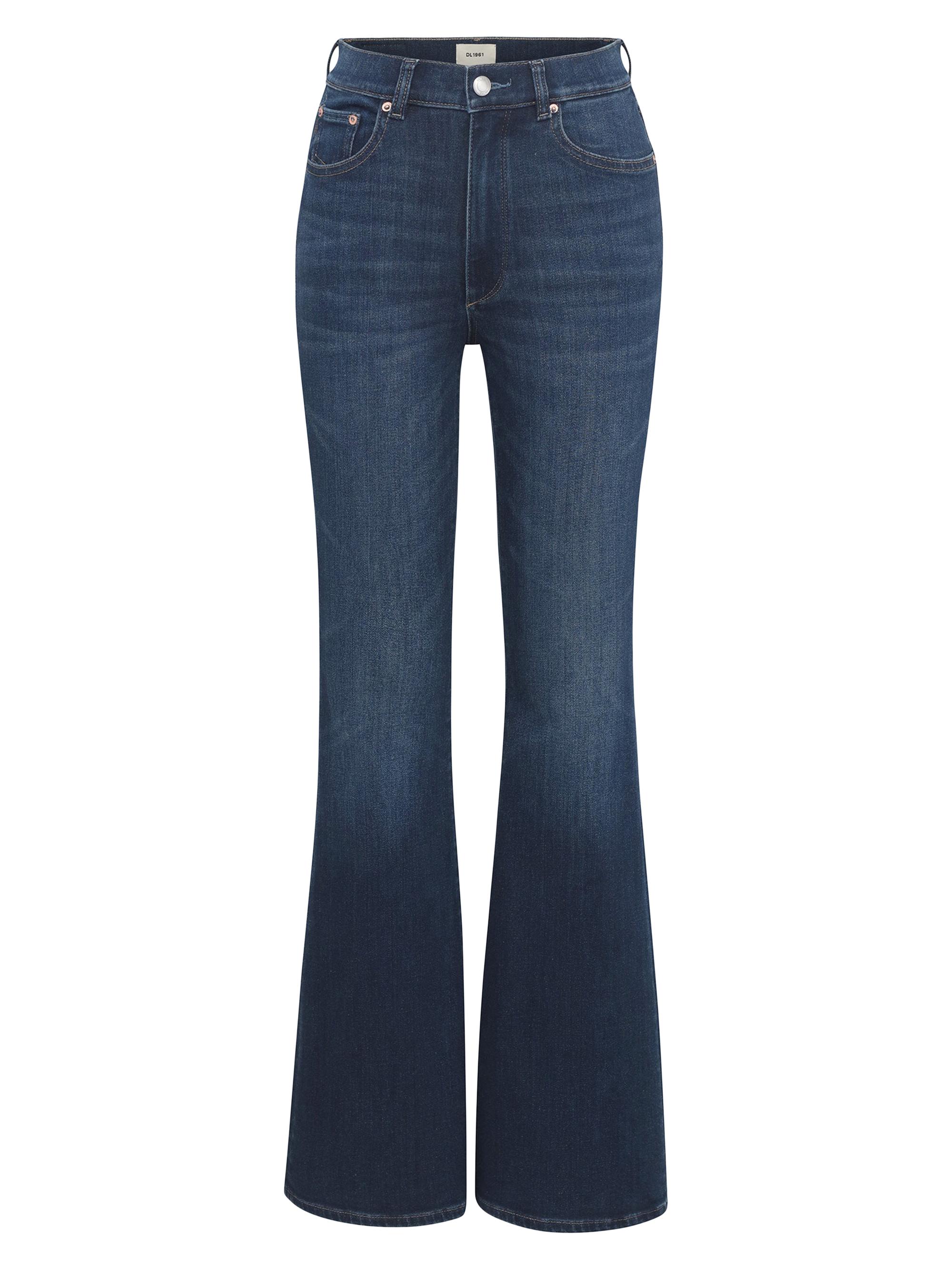 DL1961 Women's Bridget Boot High Rise Instasculpt Jeans - Sea Front