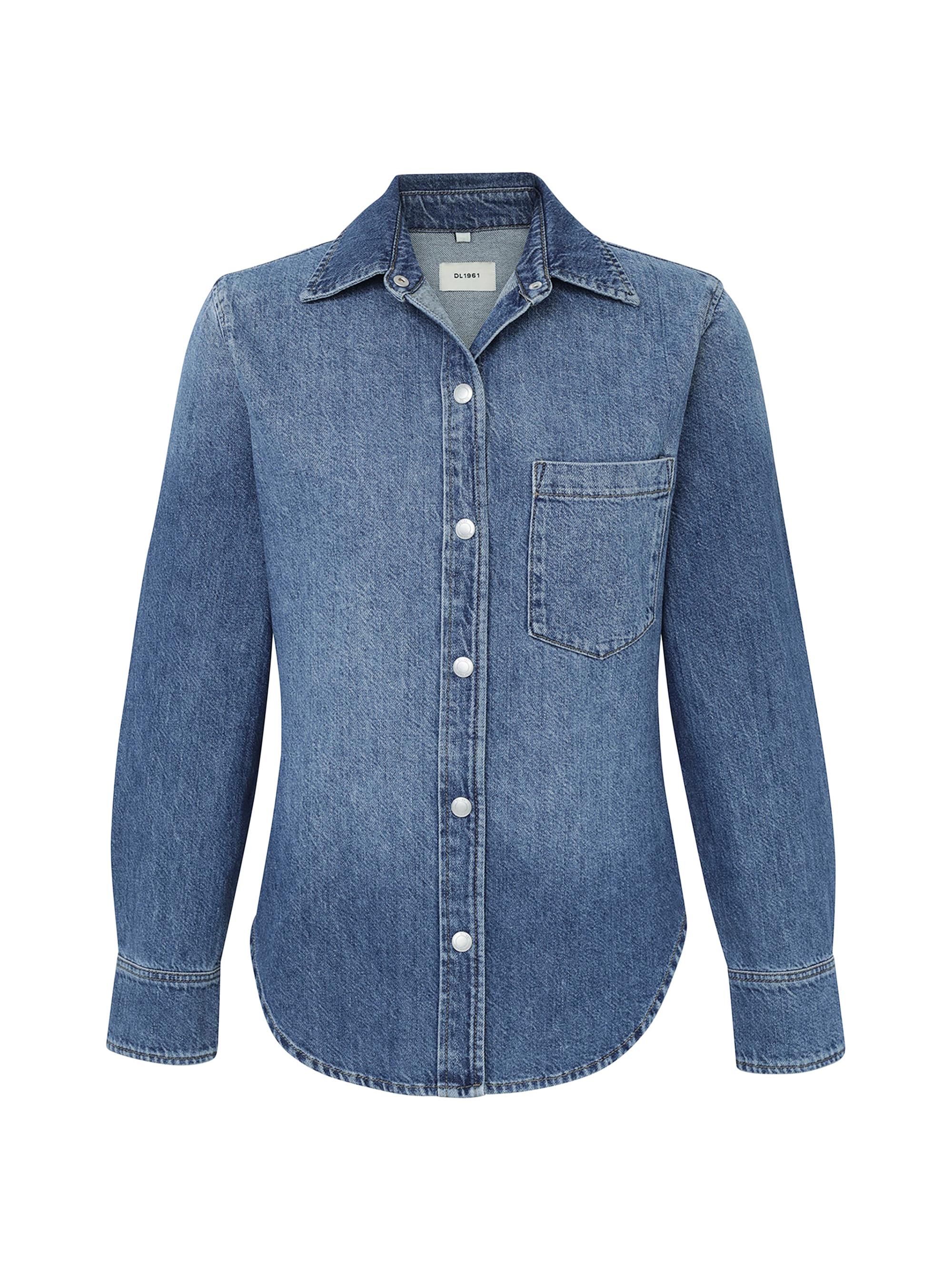 DL1961 Women's Ines Aura Denim Shirt - Lapis