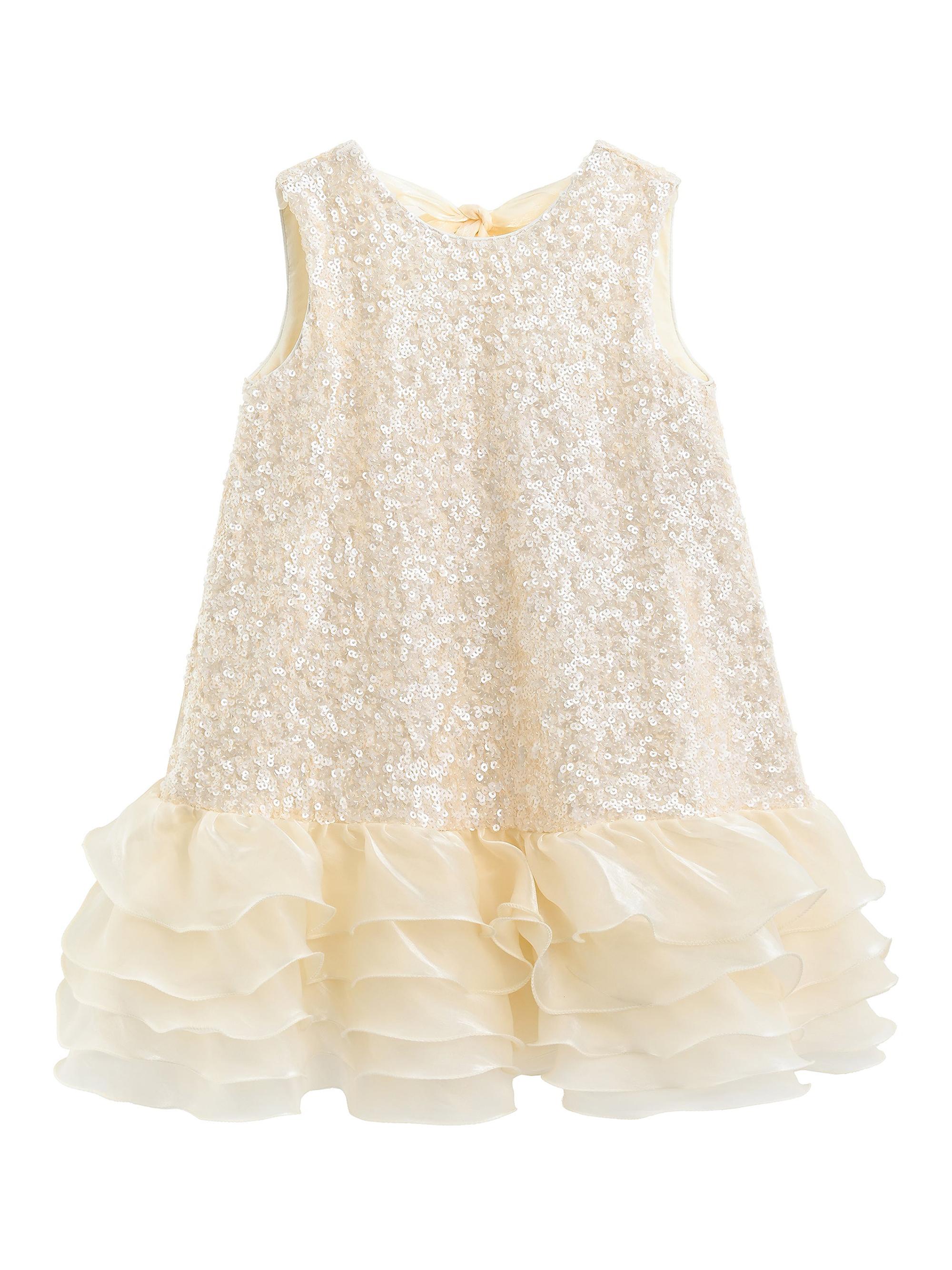 Tulleen Little Girl's & Girl's Catania Dress - Gold