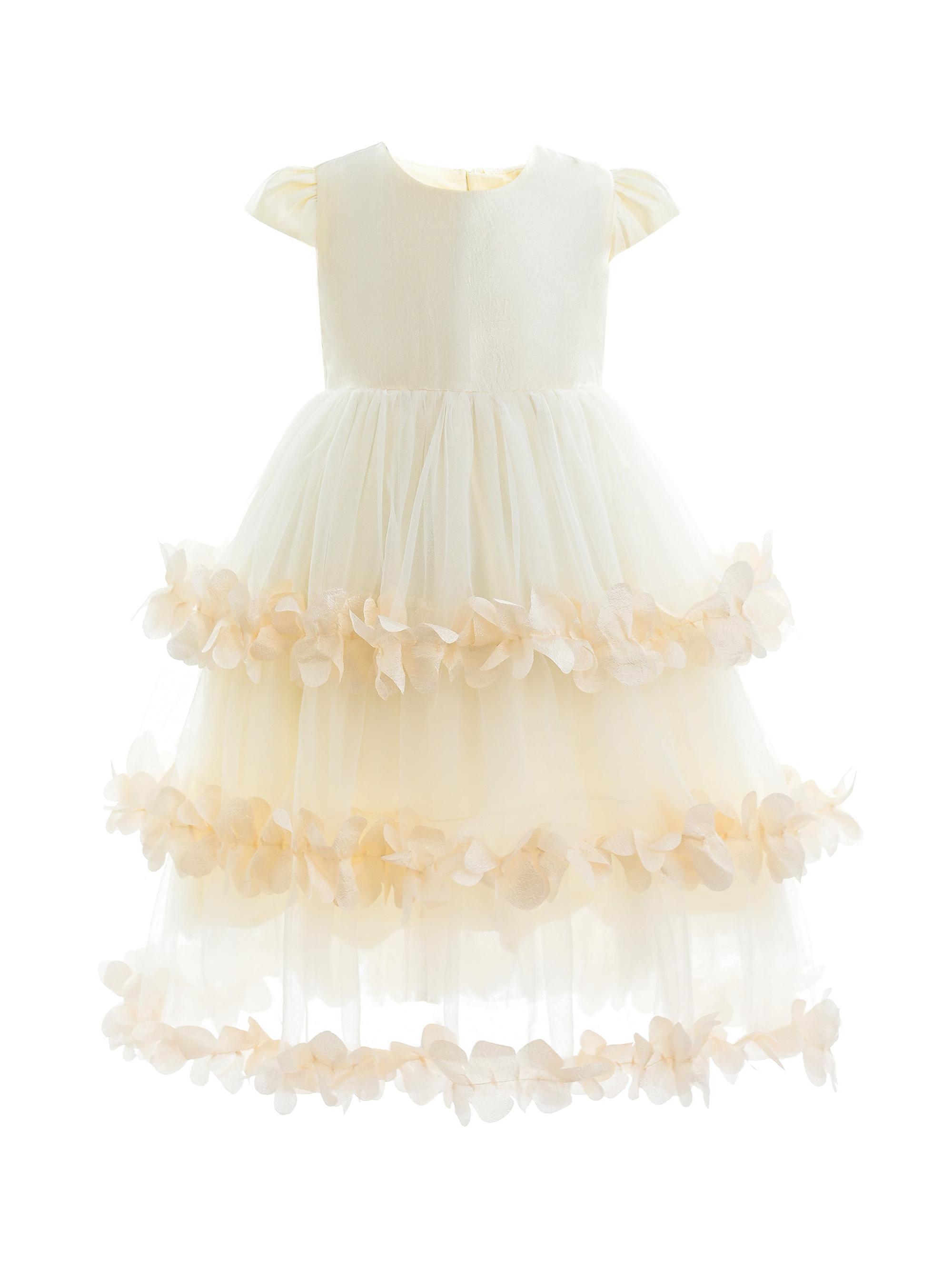 Tulleen Little Girl's & Girl's Ferara Dress - Cream
