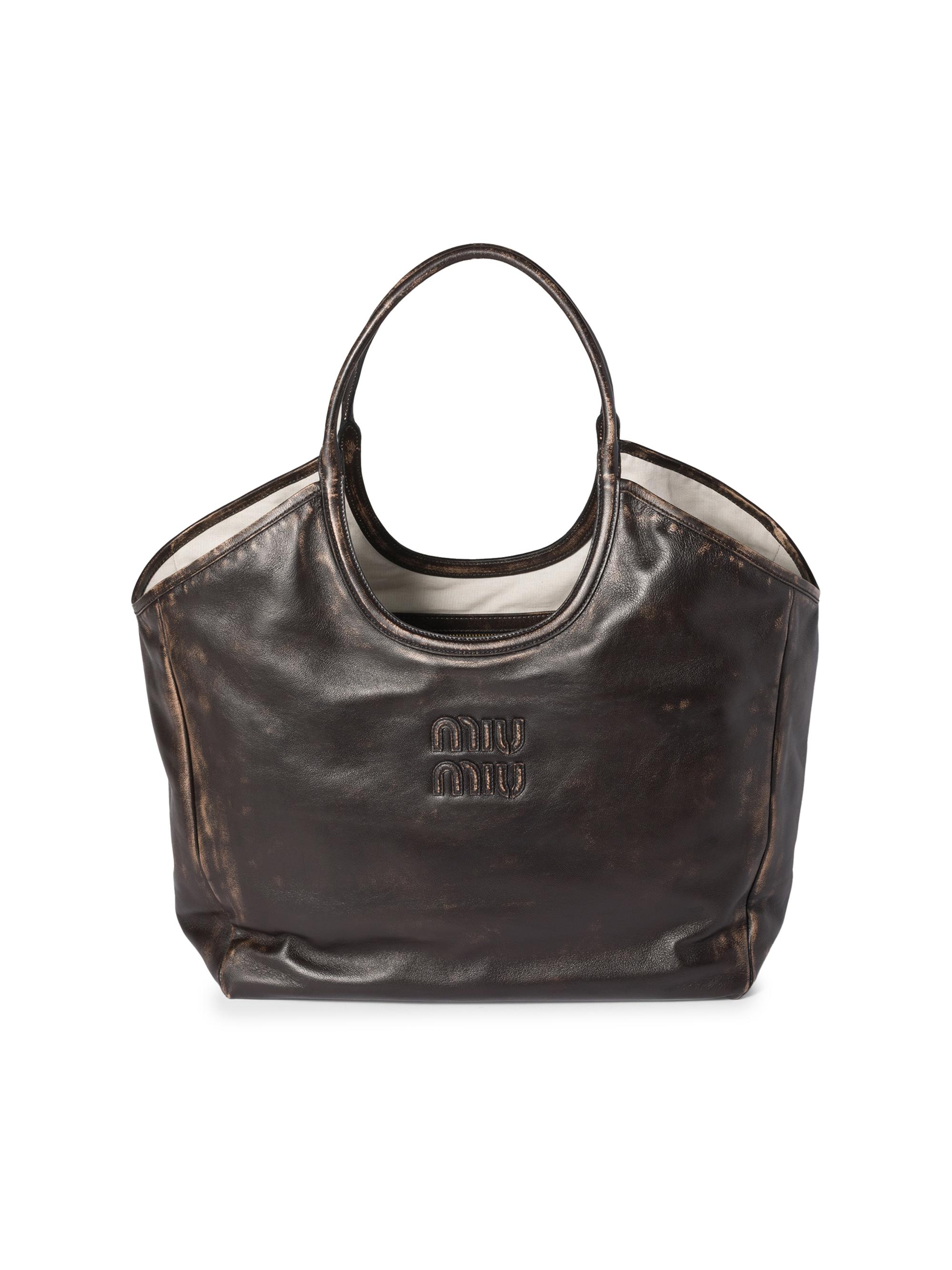 Miu Miu Ivy Leather Tote Bag | Saks Fifth Avenue