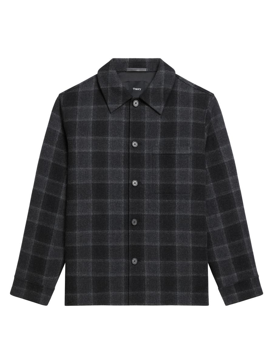 WOOL CHECK SHIRT / BLACK×GRAY 2 0400025068501?wid=900
