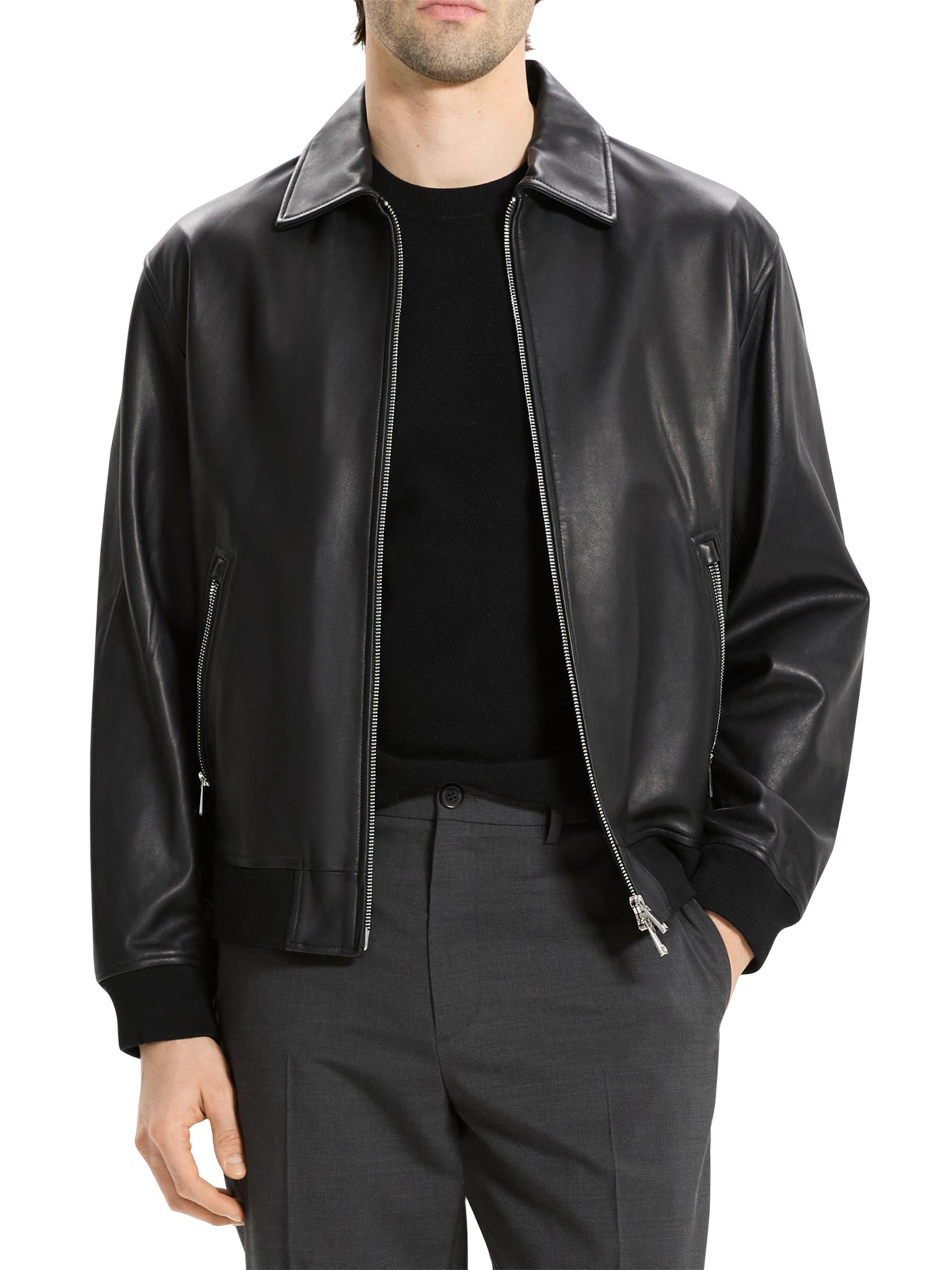 Theory Wyatt Leather Jacket | Saks Fifth Avenue