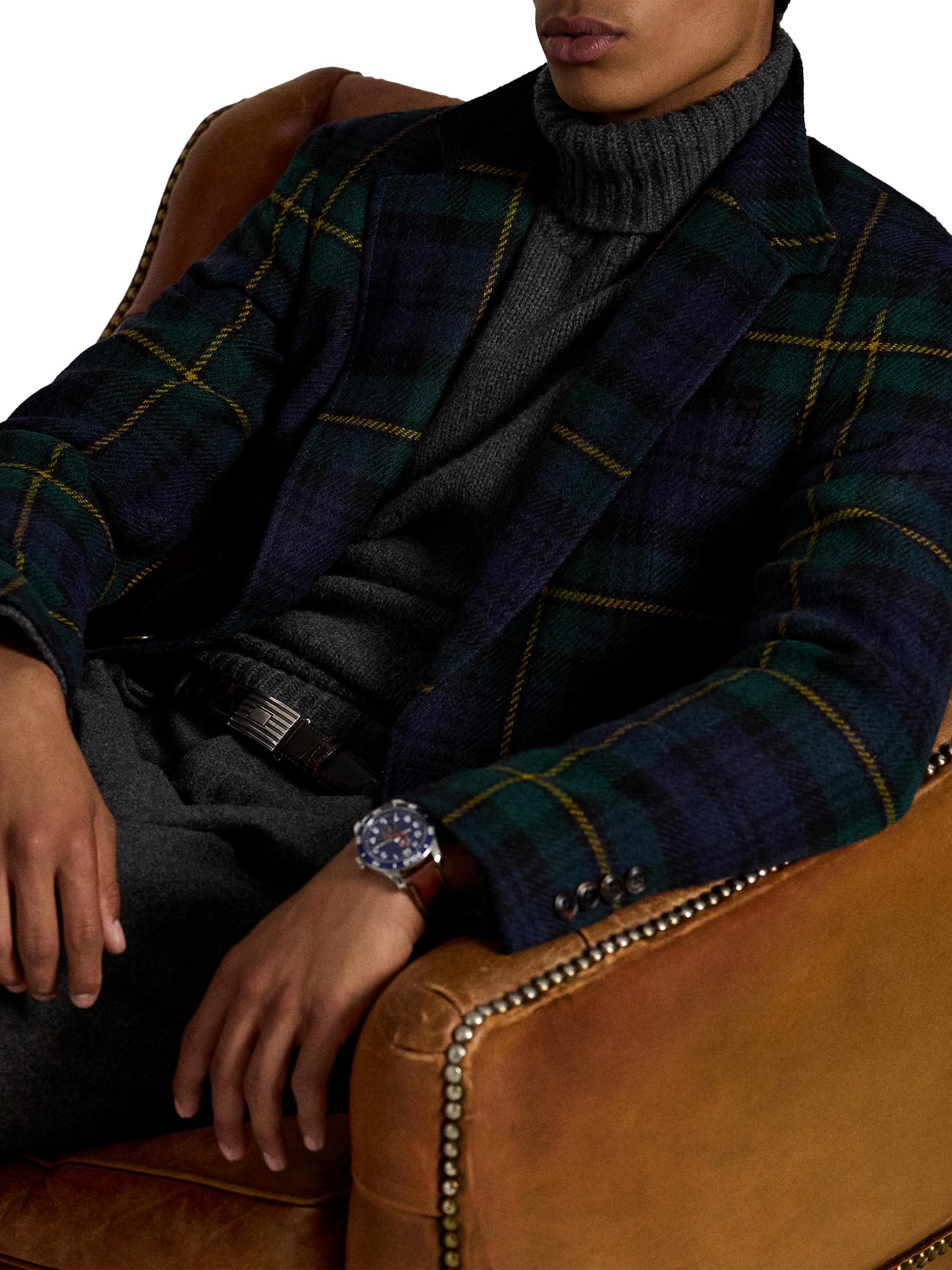Polo Ralph Lauren The RL67 Plaid Wool Tweed Jacket | Saks Fifth Avenue