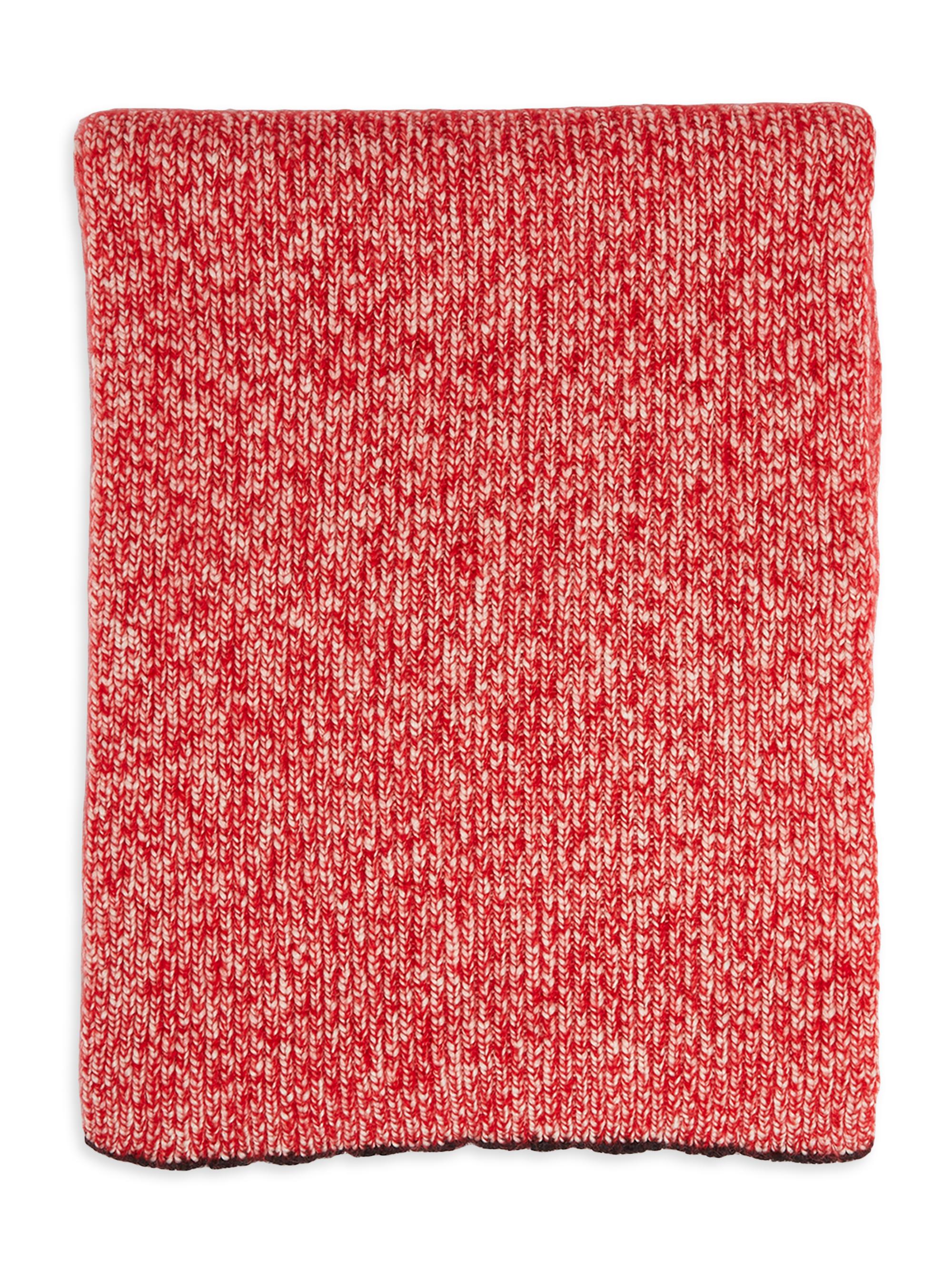 Isabel Marant Women's Luca Mohair-Blend Rib-Knit Scarf - Ecru Red
