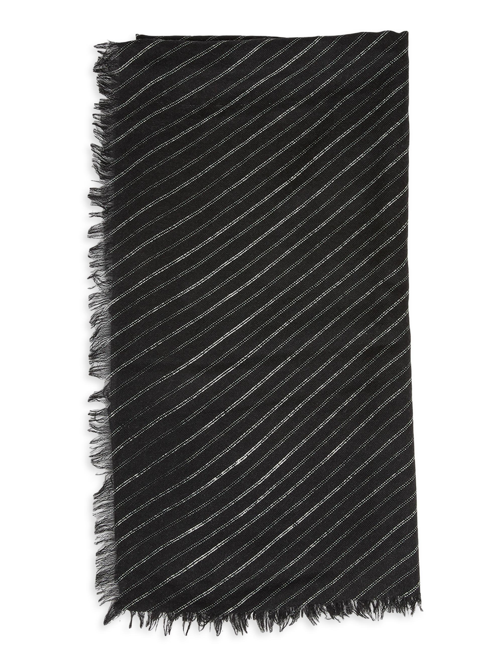 Isabel Marant Women's Alecia Cashmere-Blend Fringed Scarf - Black