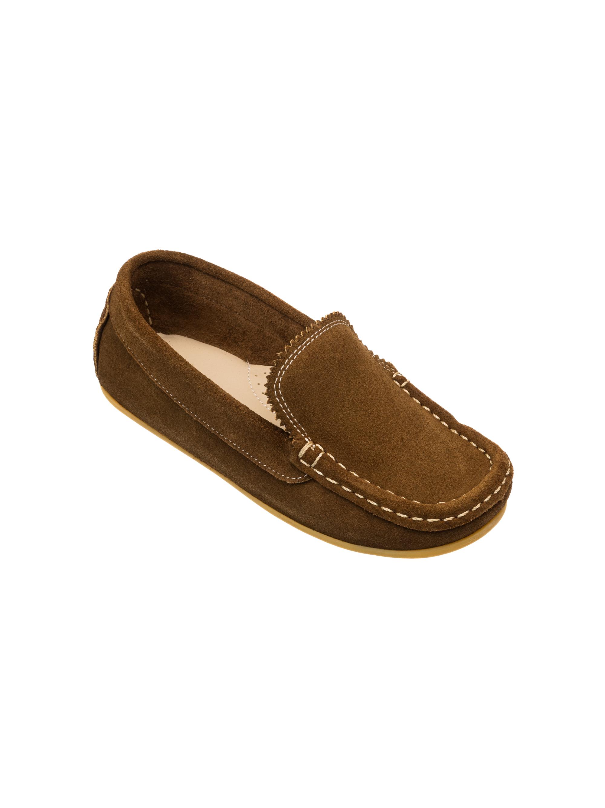 Elephantito Little Kid's & Kid's Antton Suede Driving Loafers - Suede Chesnut 6 (Child) | Thumbnail 2