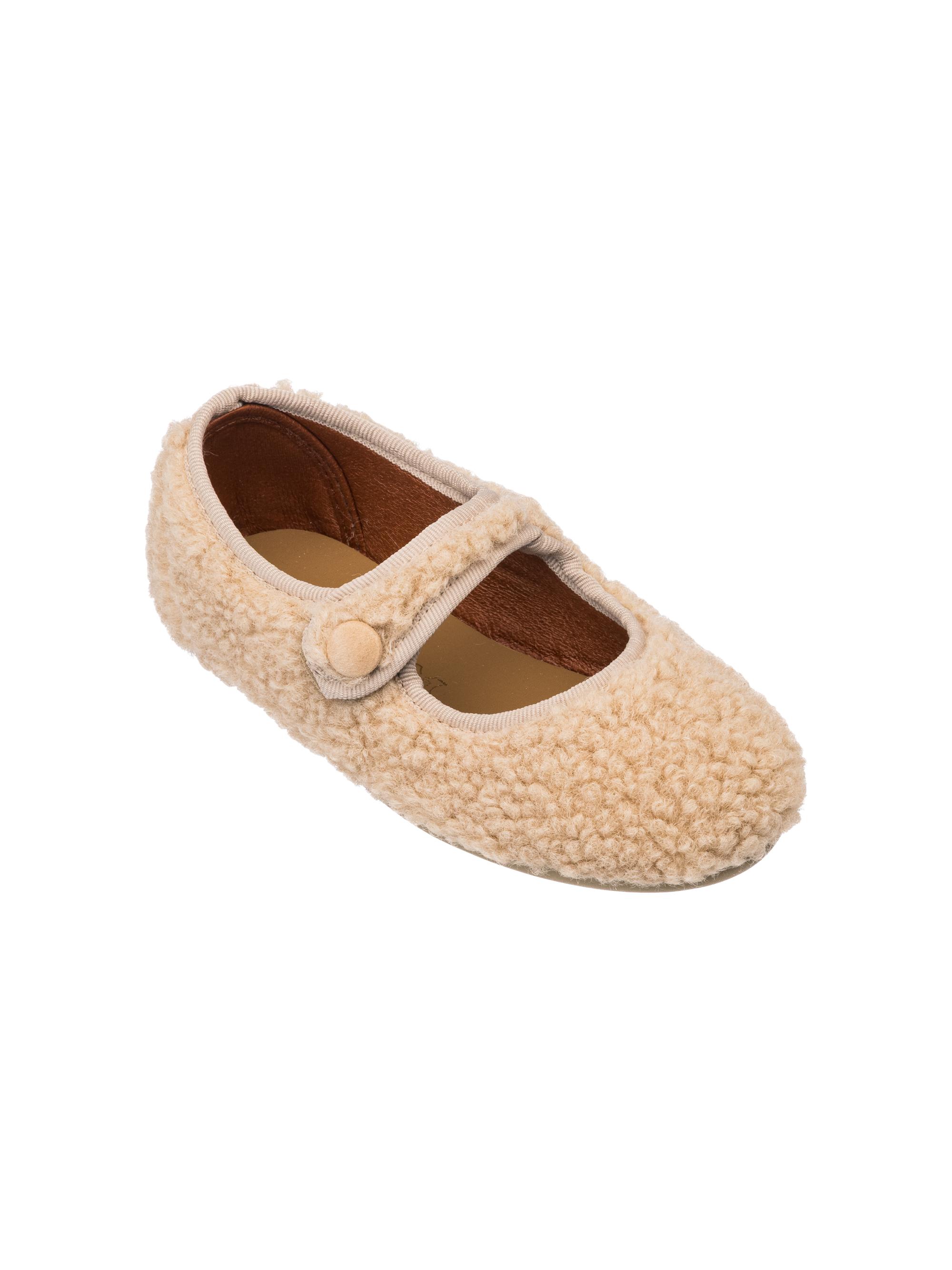 Elephantito Little Girl's & Girl's Faux-Shearling Mary Janes - Beige 2 (Child) | Thumbnail 2