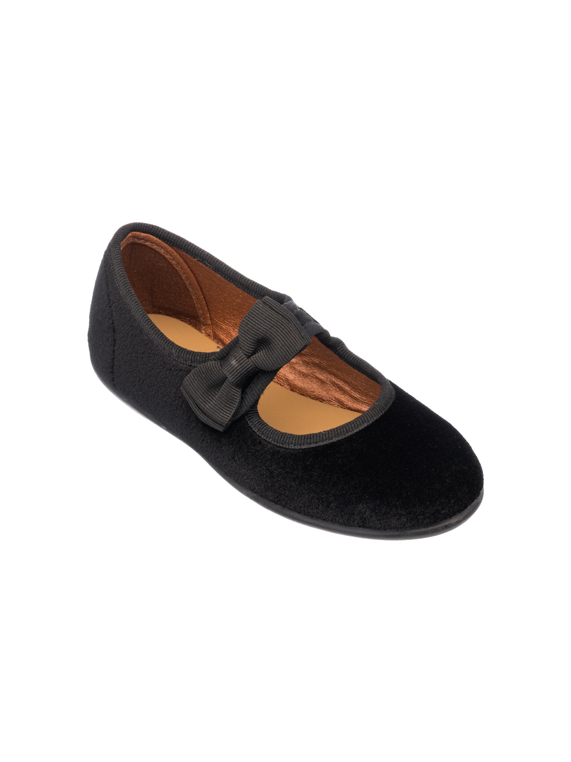 Elephantito Baby's, Little Girl's & Girl's Bow-Detail Velvet Mary Janes - Black 3 (Child)
