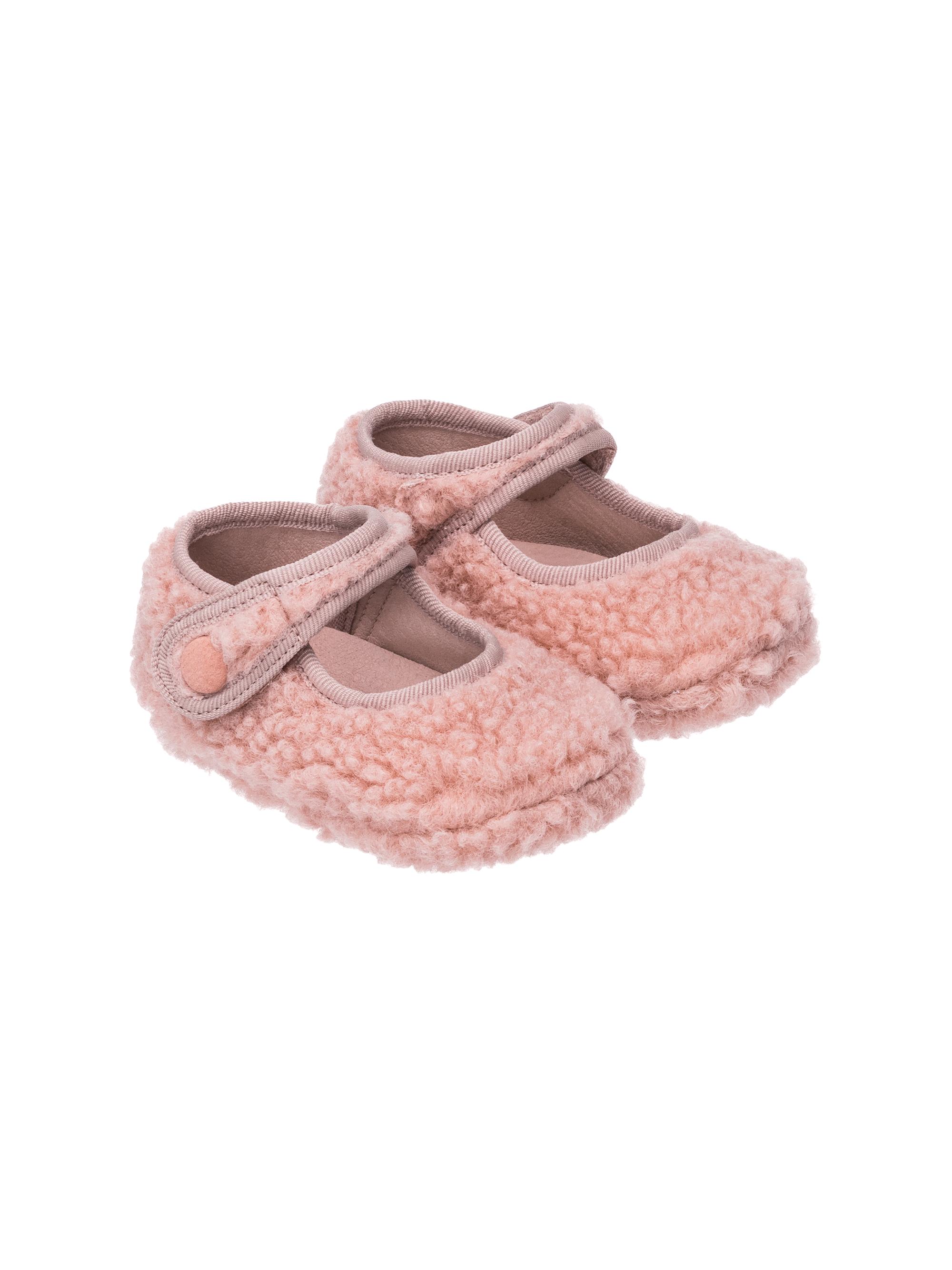 Elephantito Baby Girl's Faux-Shearling Mary Janes - Pink 4.5 (Baby)