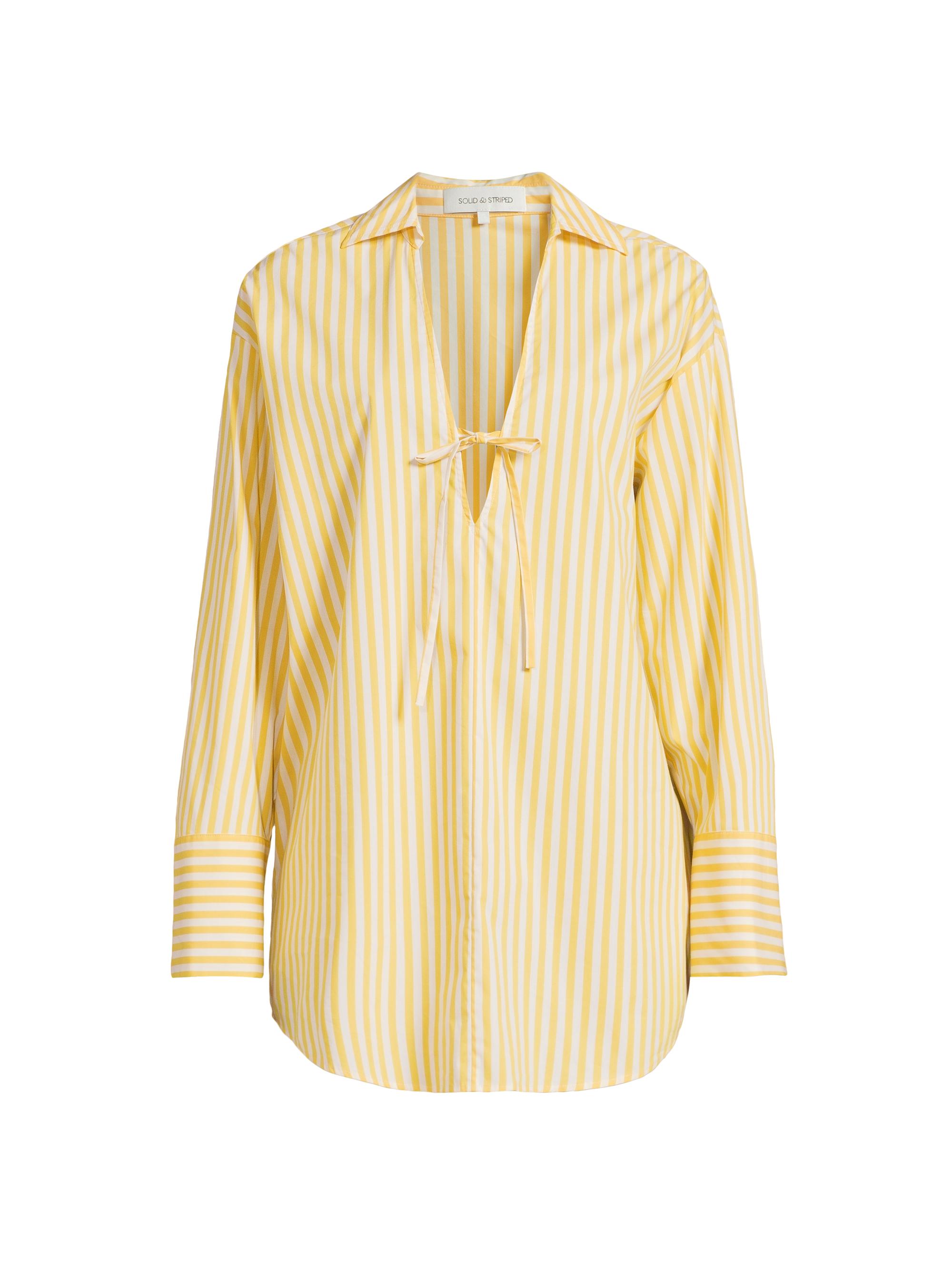 Solid & Striped Women's The Livia Striped Tunic - Lemon Drop Brule