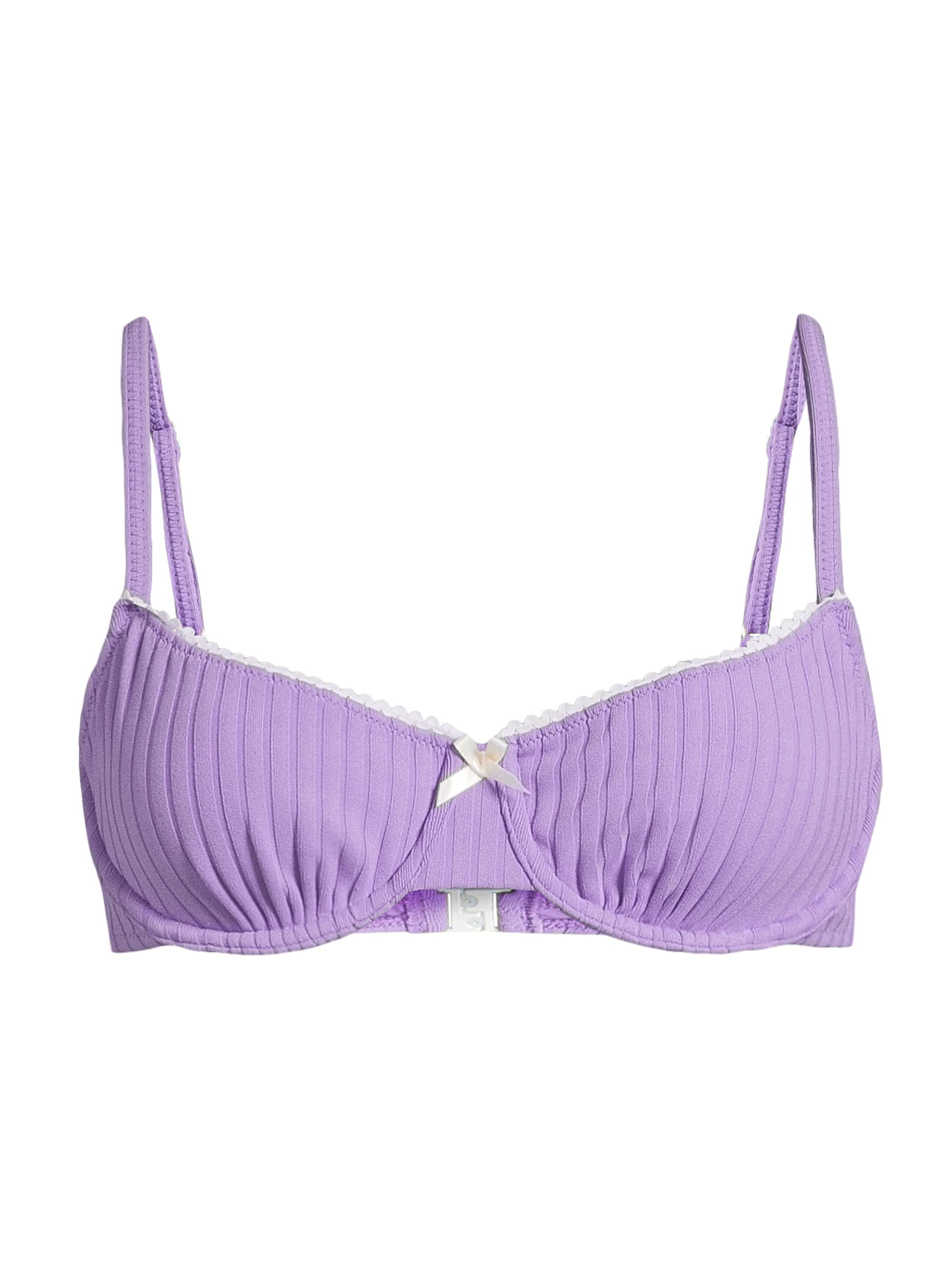 Solid & Striped Women's The Daphne Ribbed Bikini Top - Ultra Violet