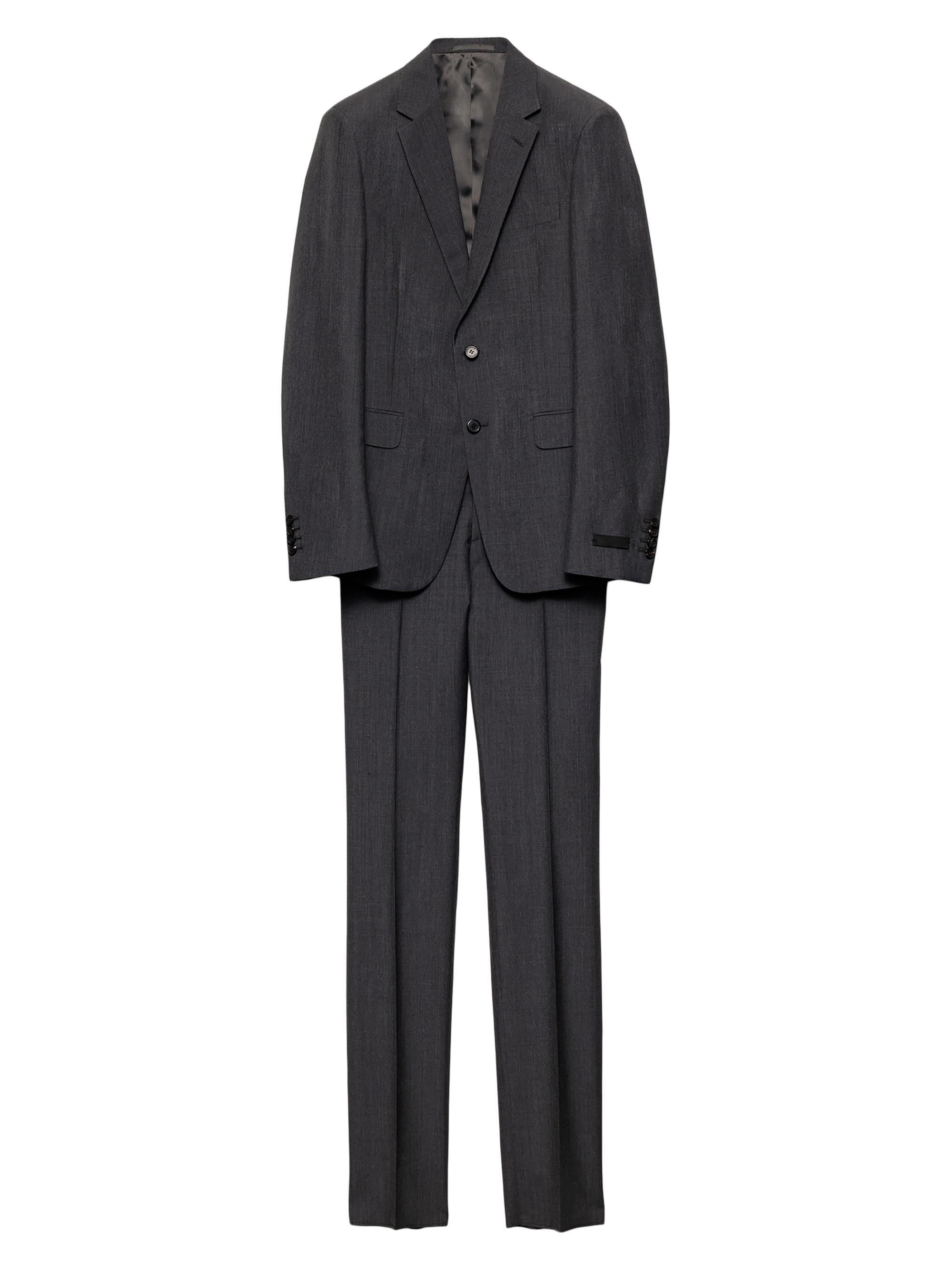 Prada Men's Wool and Mohair Single-Breasted Suit - Grey