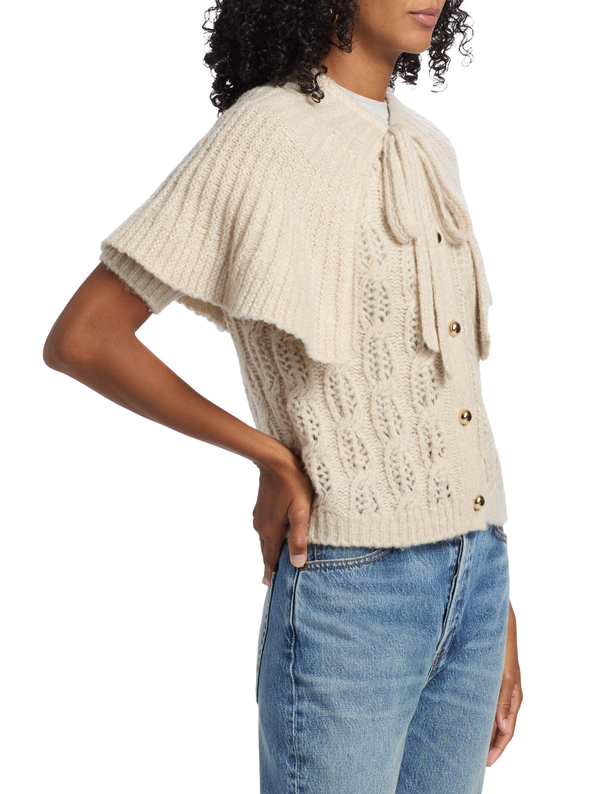 FRAME Cape Cardi Merino Wool-Blend Cardigan | Saks Fifth Avenue