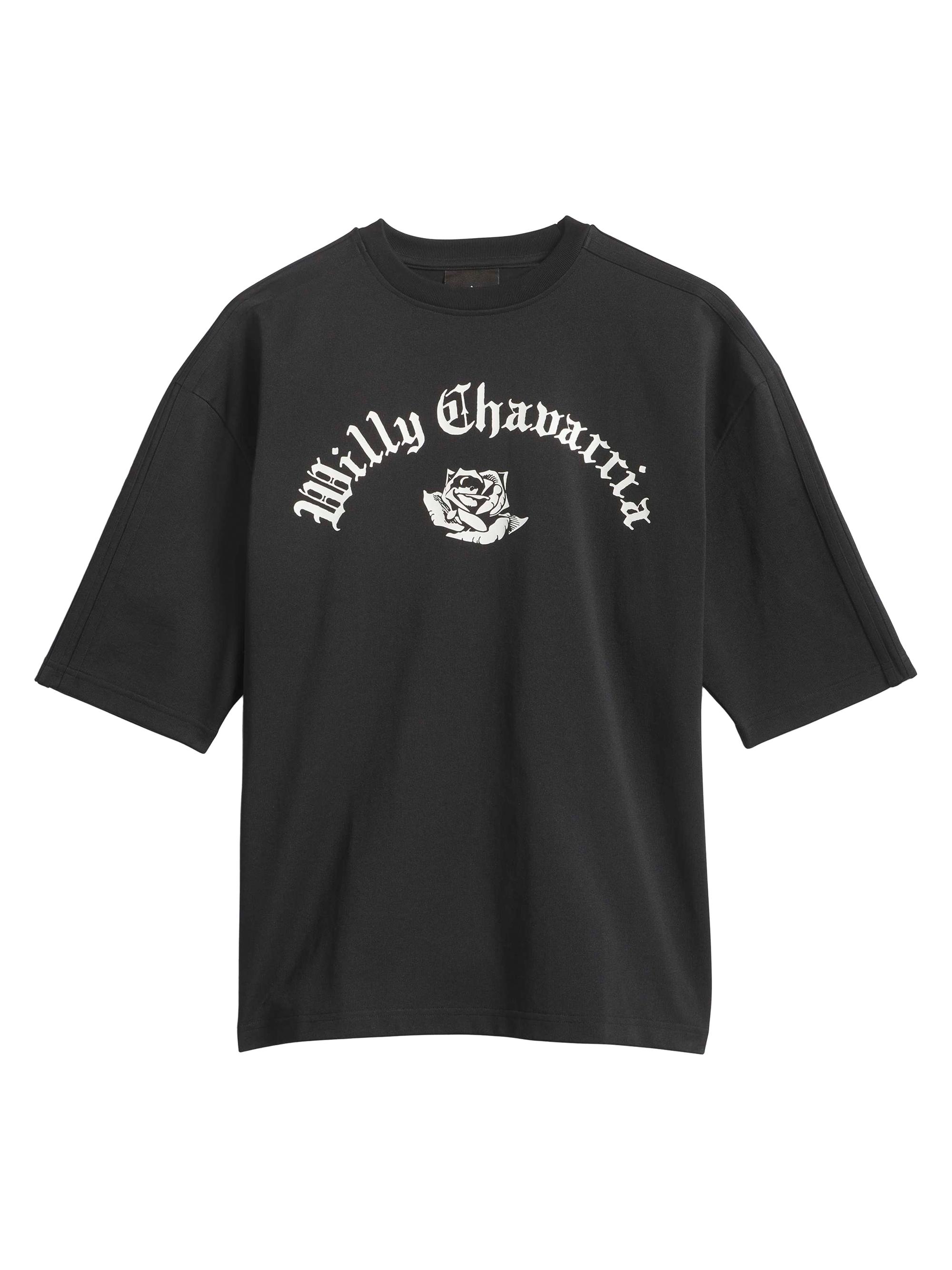 adidas Men's  x Willy Chavarria Logo T-Shirt - Black