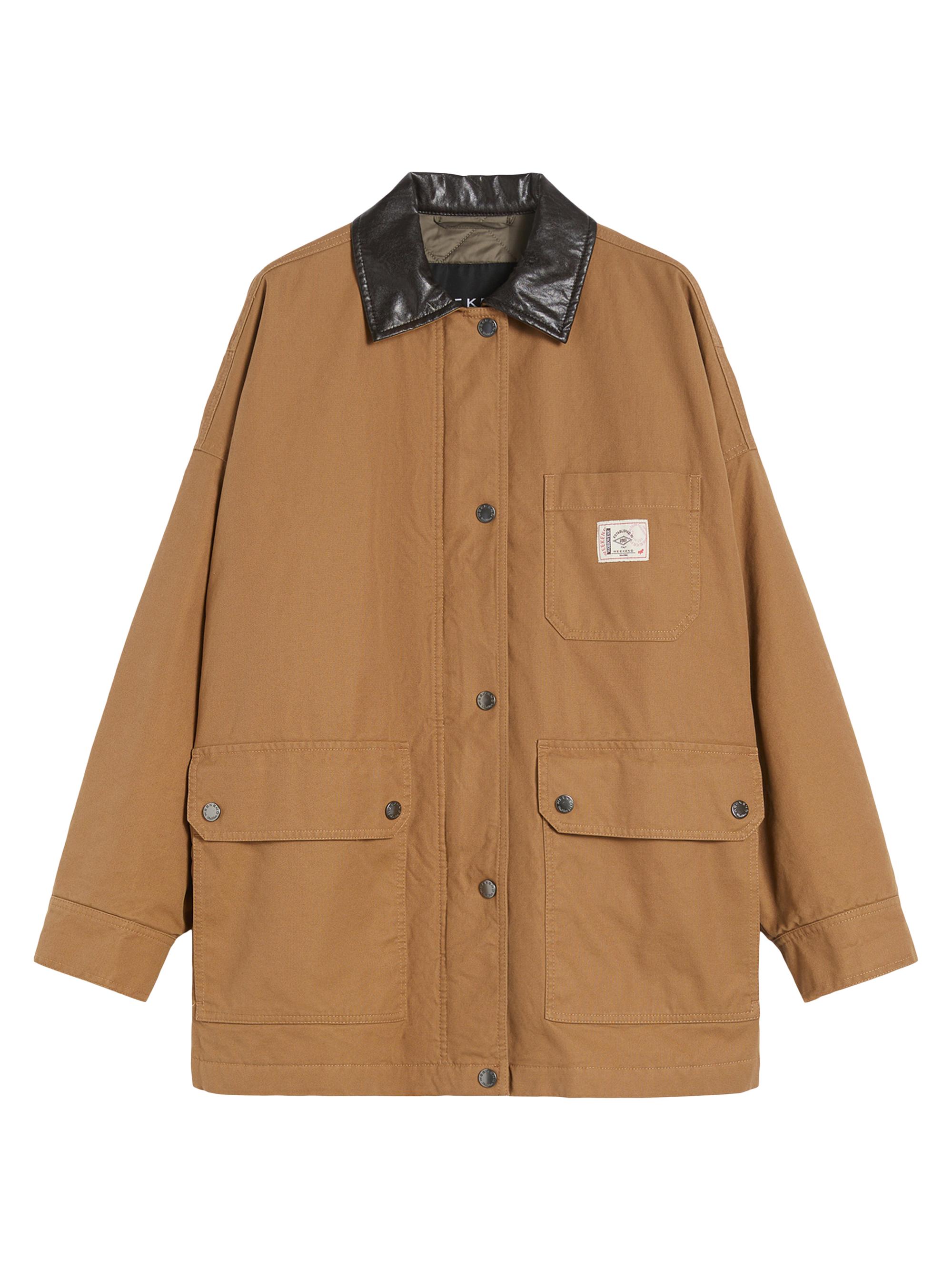 Weekend Max Mara Women's Cotton Canvas Jacket - Camel