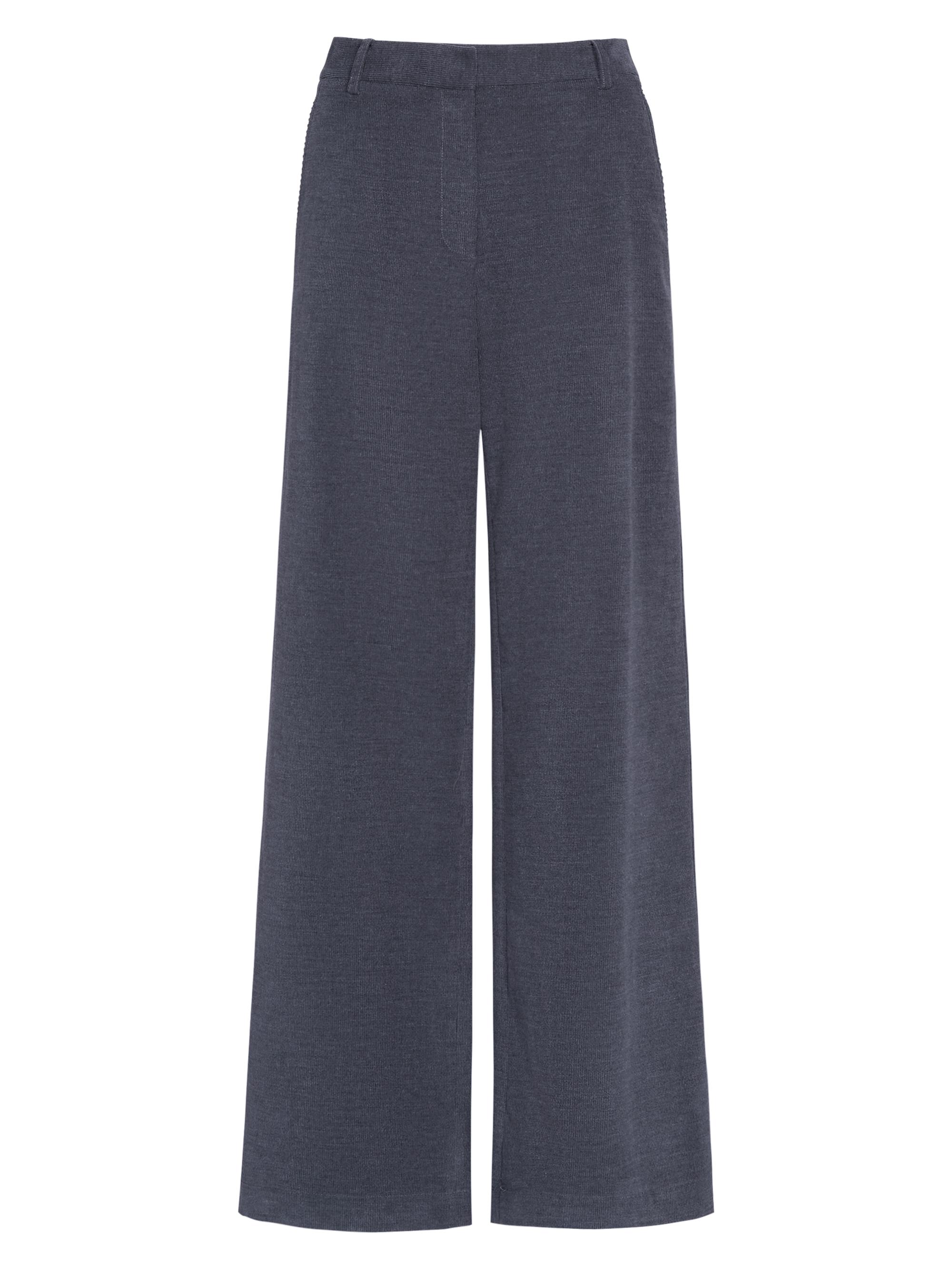 TWP Women's Dylan Cotton-Cashmere Straight-Leg Pants - Charcoal Heather Grey