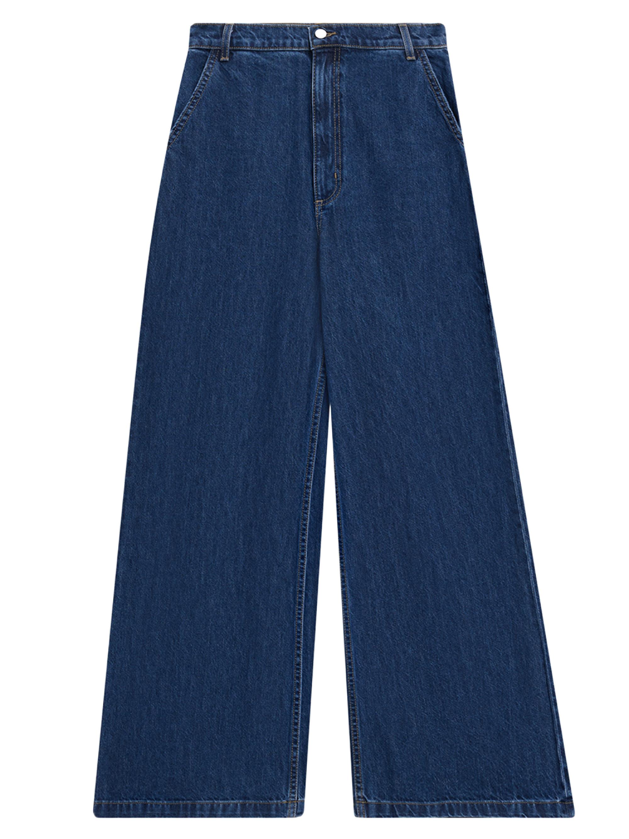 ボトムス・スパッツ TINY COTTONS dark wash denim TWP Tiny Dancer Mid-Rise Wide-Leg Jeans | Saks Fifth Avenue