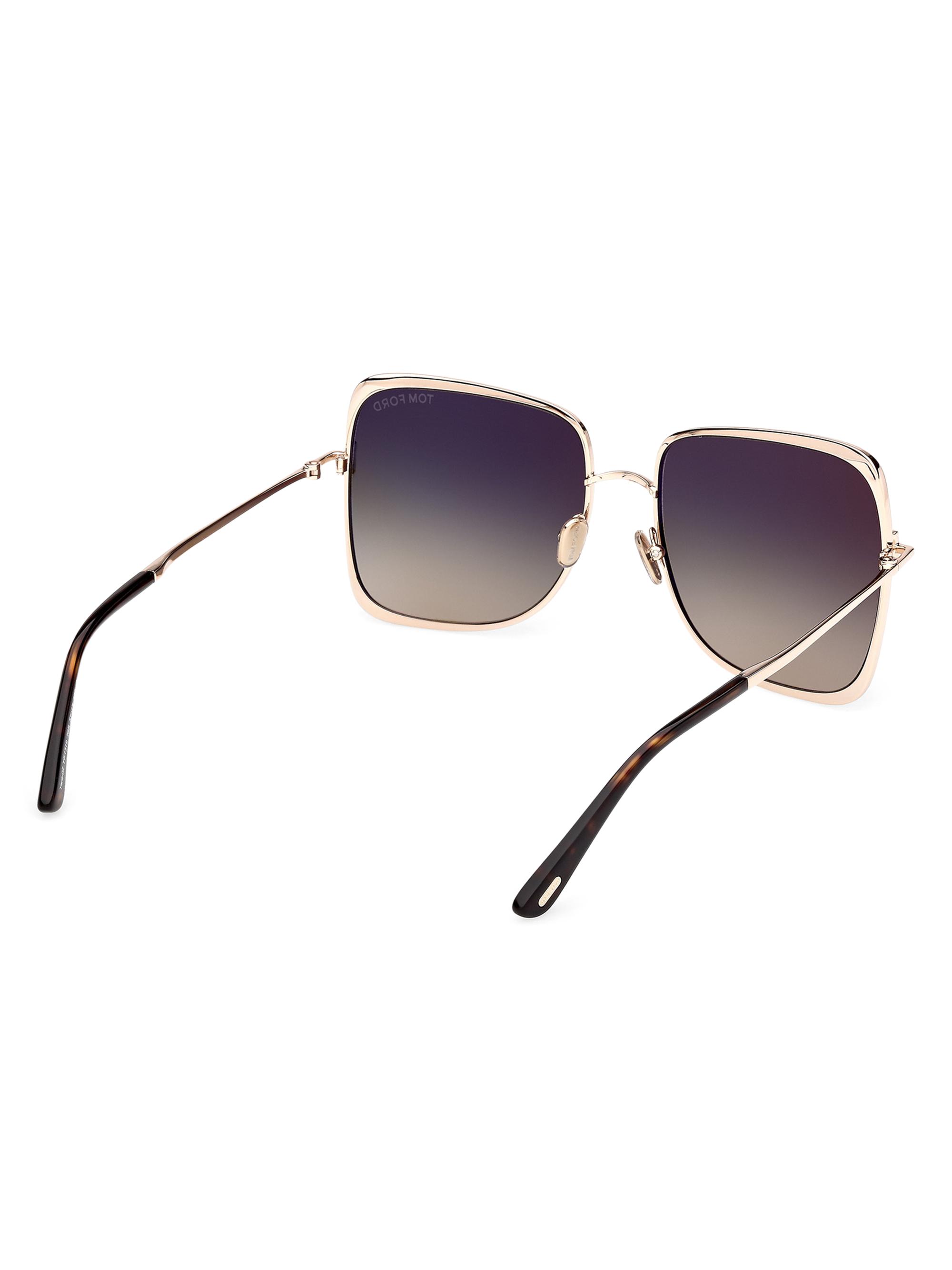 TOM FORD Chloe 57MM Square Sunglasses | Saks Fifth Avenue display picture 2