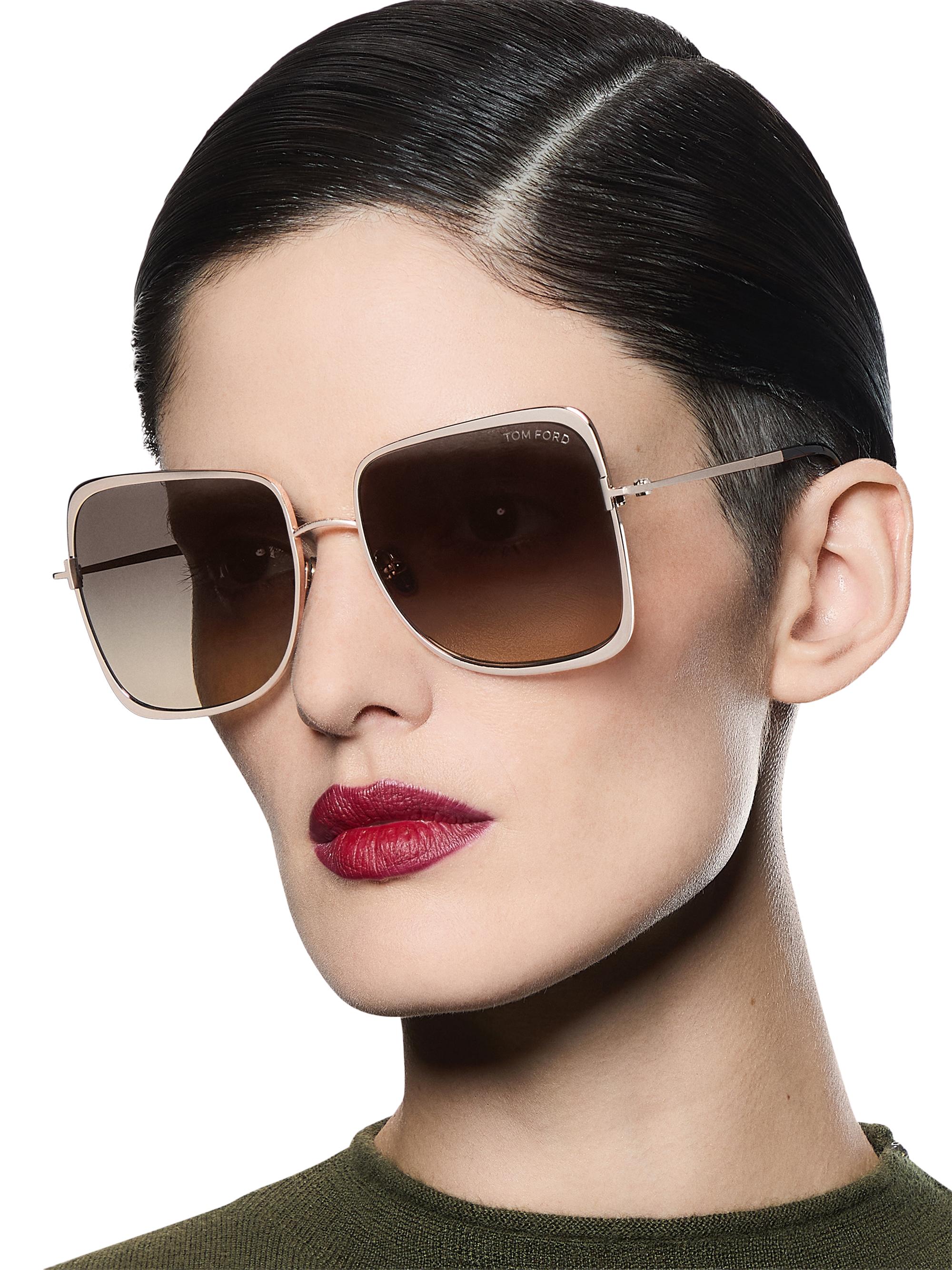 tomomo　クロエChloé スカラップデザイン サングラス TOM FORD Chloe 57MM Square Sunglasses | Saks Fifth Avenue