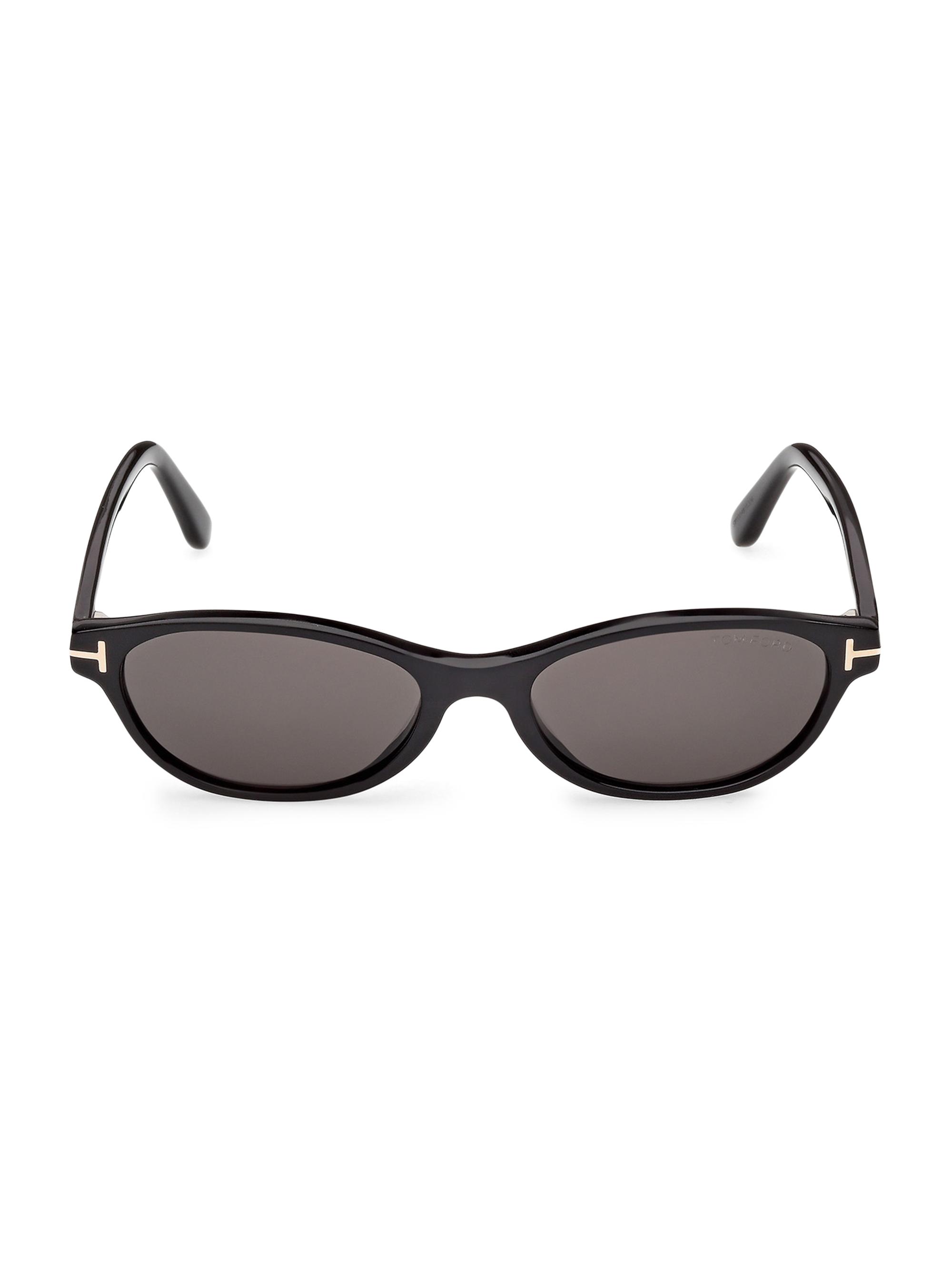 TOM FORD Women's Chloe 52MM Oval Sunglasses - Black