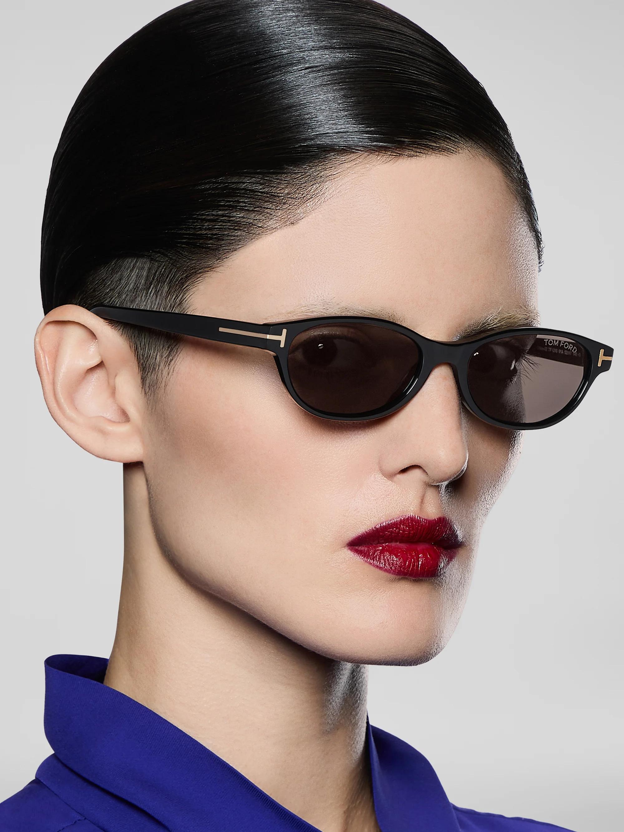 TOM FORD Chloe 52MM Oval Sunglasses | Saks Fifth Avenue display picture 2