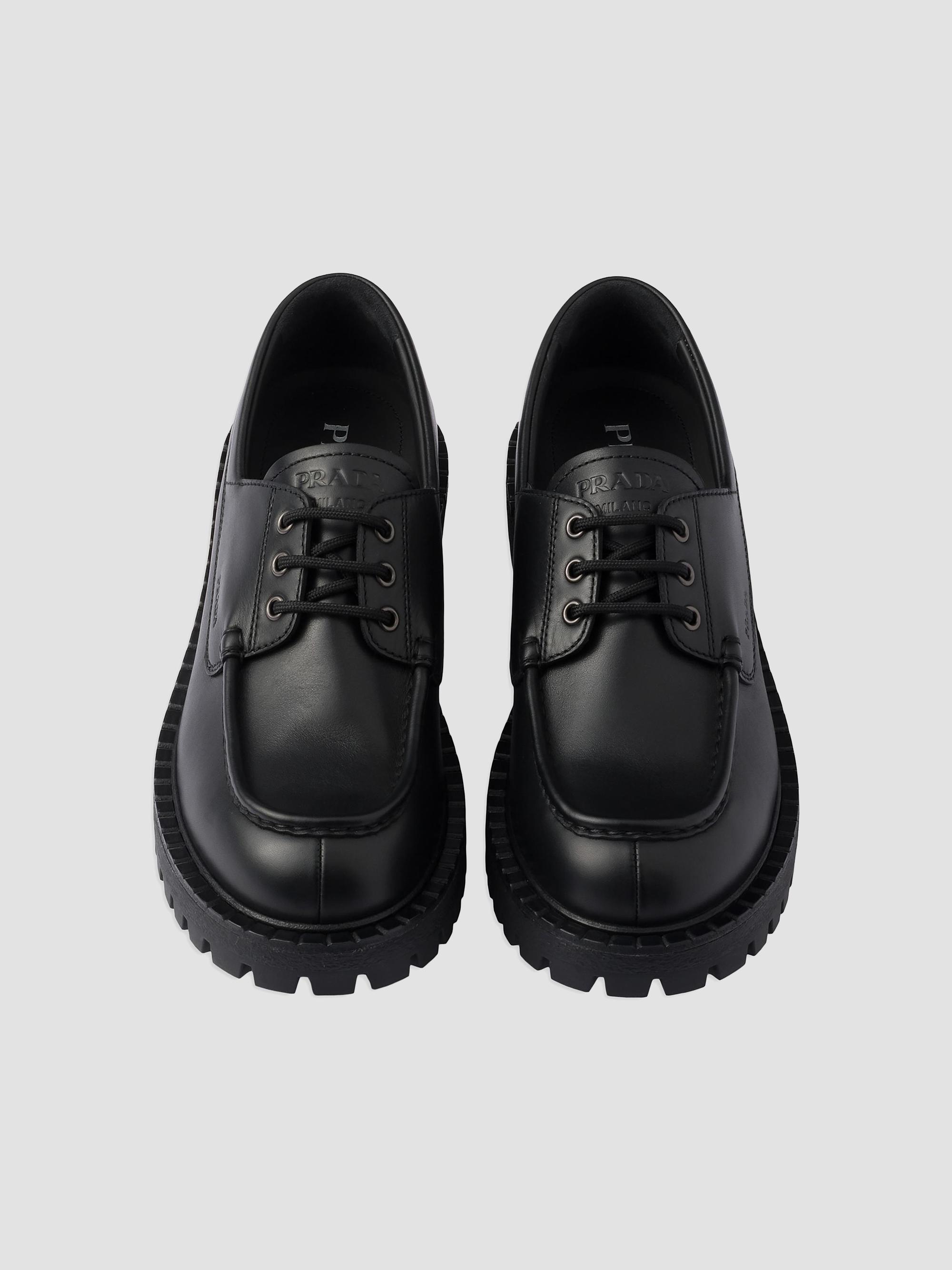 Prada Men's Laced Leather Loafers | Saks Fifth Avenue