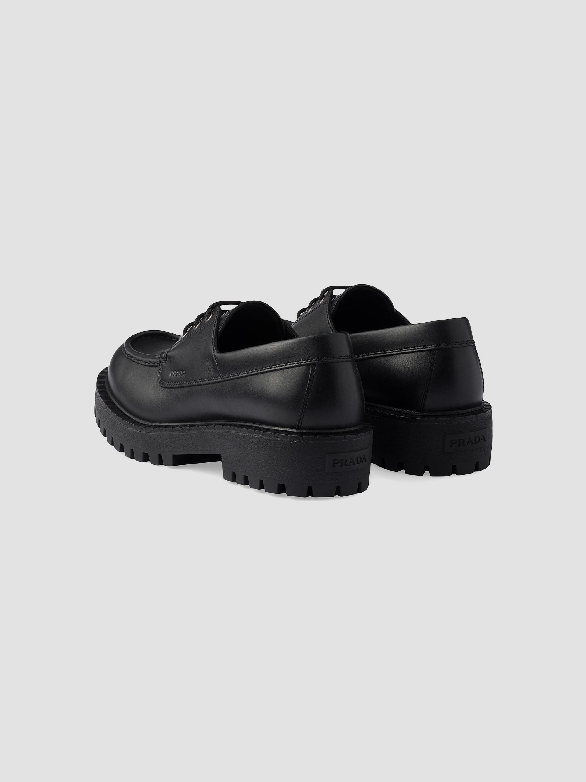 Prada Men's Laced Leather Loafers | Saks Fifth Avenue