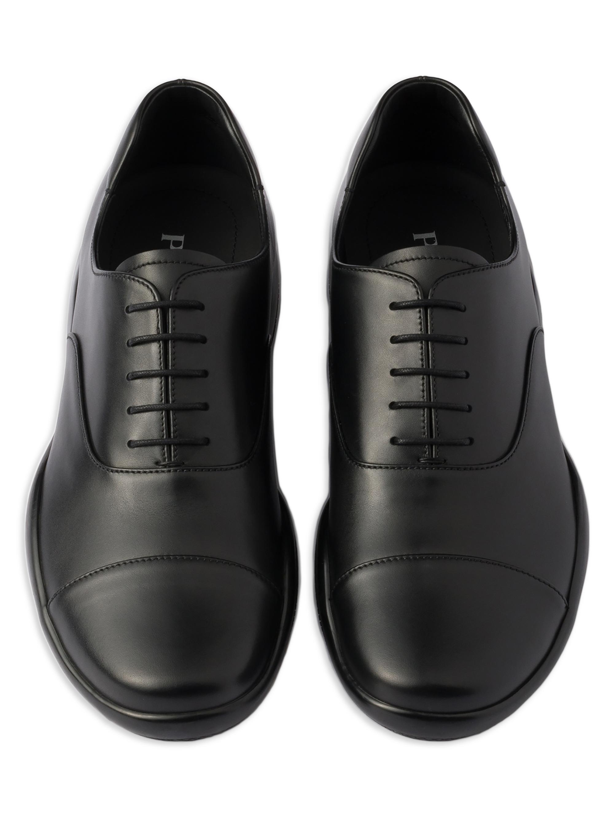 Prada Toblach Laced Leather Shoes | Saks Fifth Avenue