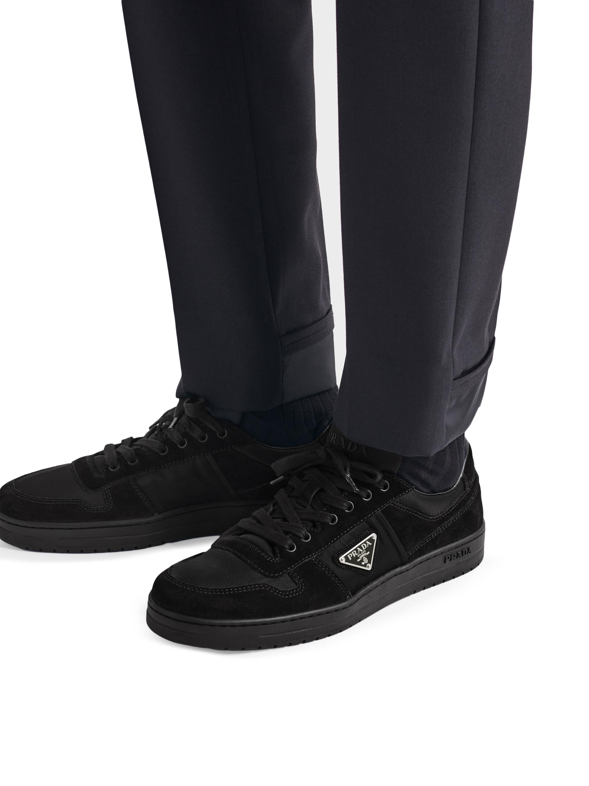 Prada Downtown Re-Nylon and Suede Sneakers | Saks Fifth Avenue