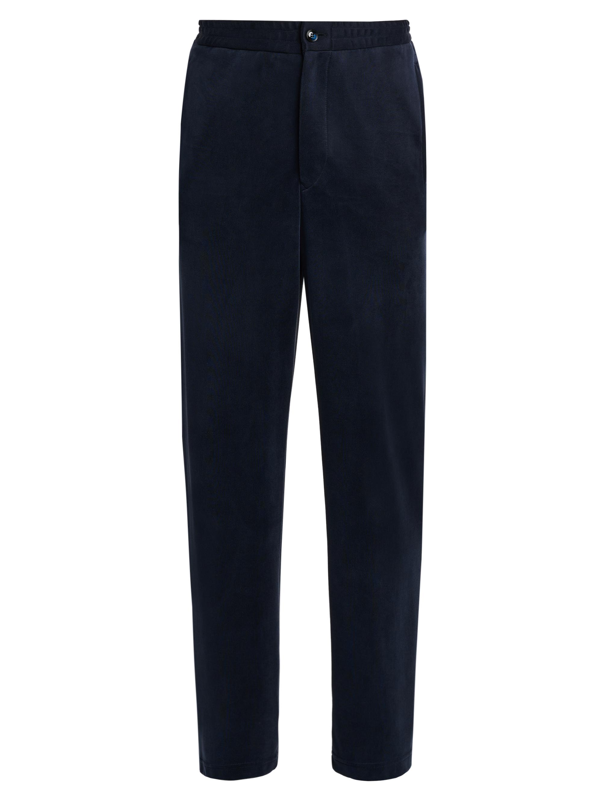 Giorgio Armani Men's Jersey Relaxed-Fit Sweatpants - Blue Navy