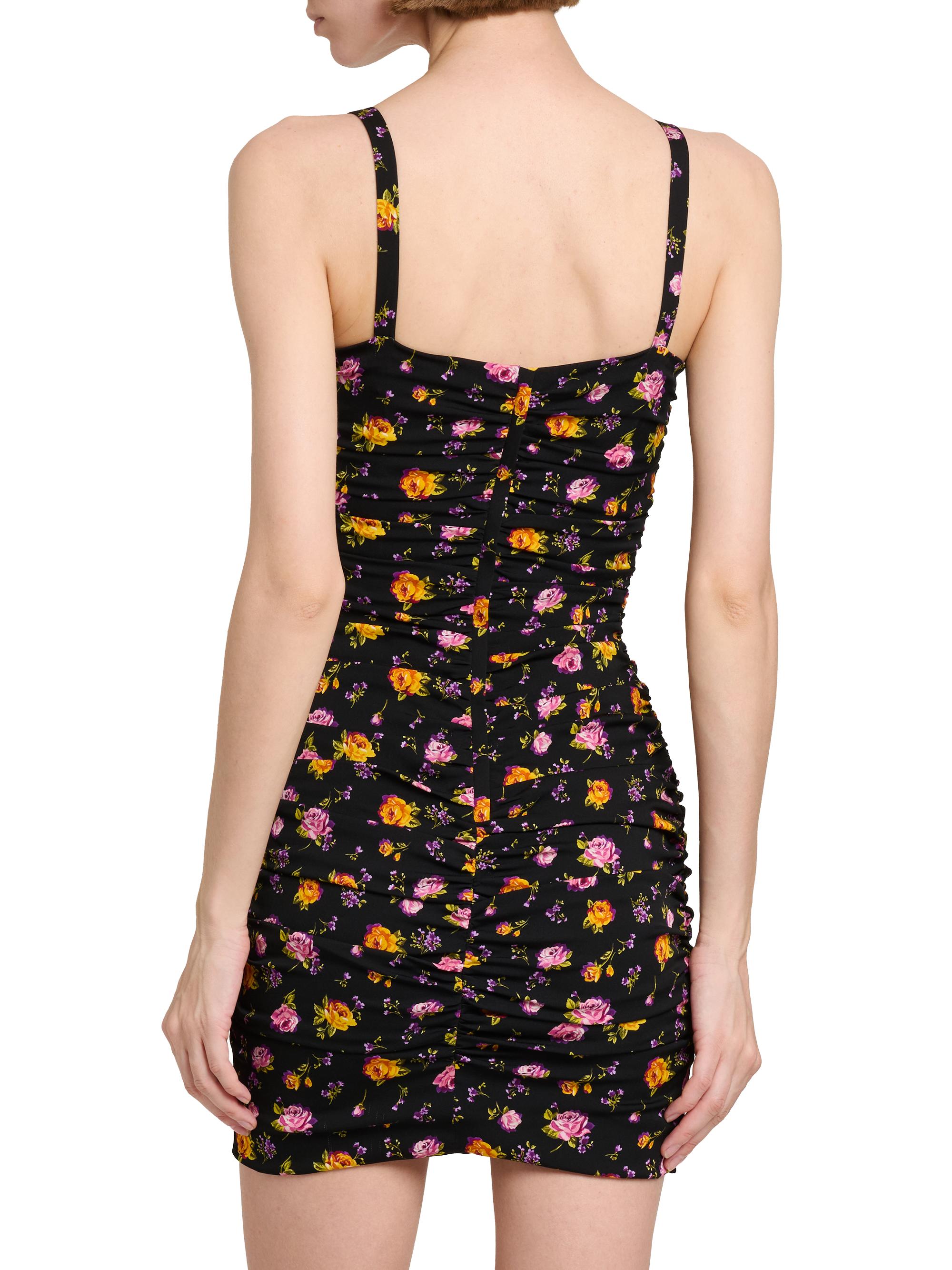 Dolce&Gabbana Floral Silk-Blend Body-Con Minidress | Saks Fifth Avenue