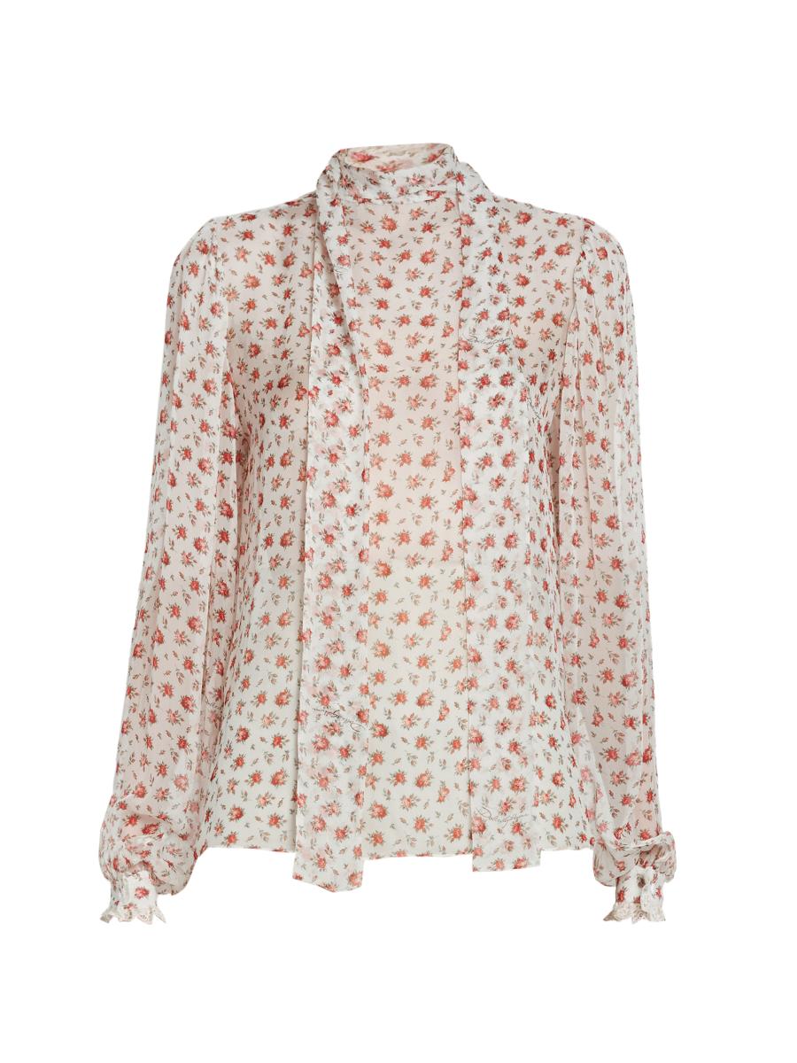 Dolce & Gabbana Women's Floral Silk-blend Blouse