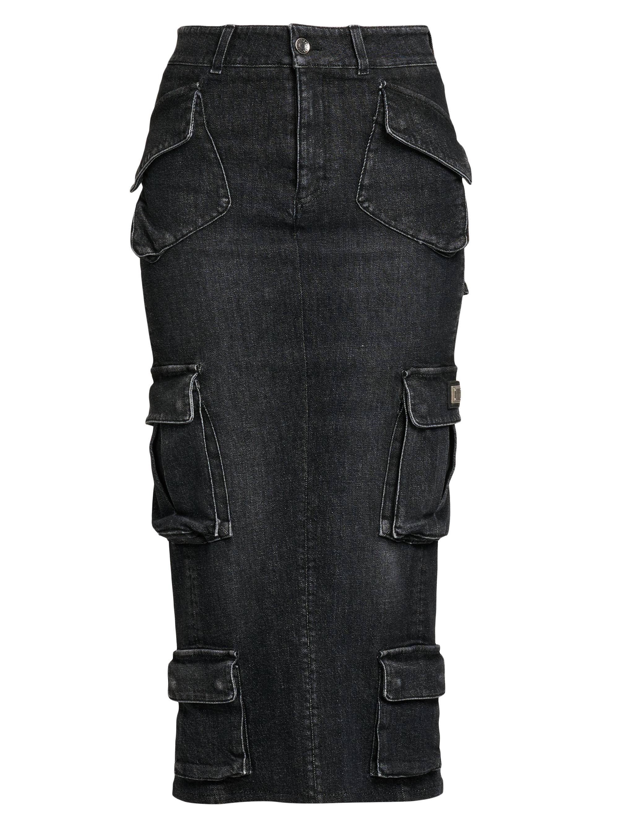 Dolce & Gabbana Women's Denim Cargo Midi-Skirt - Variante Abbinata