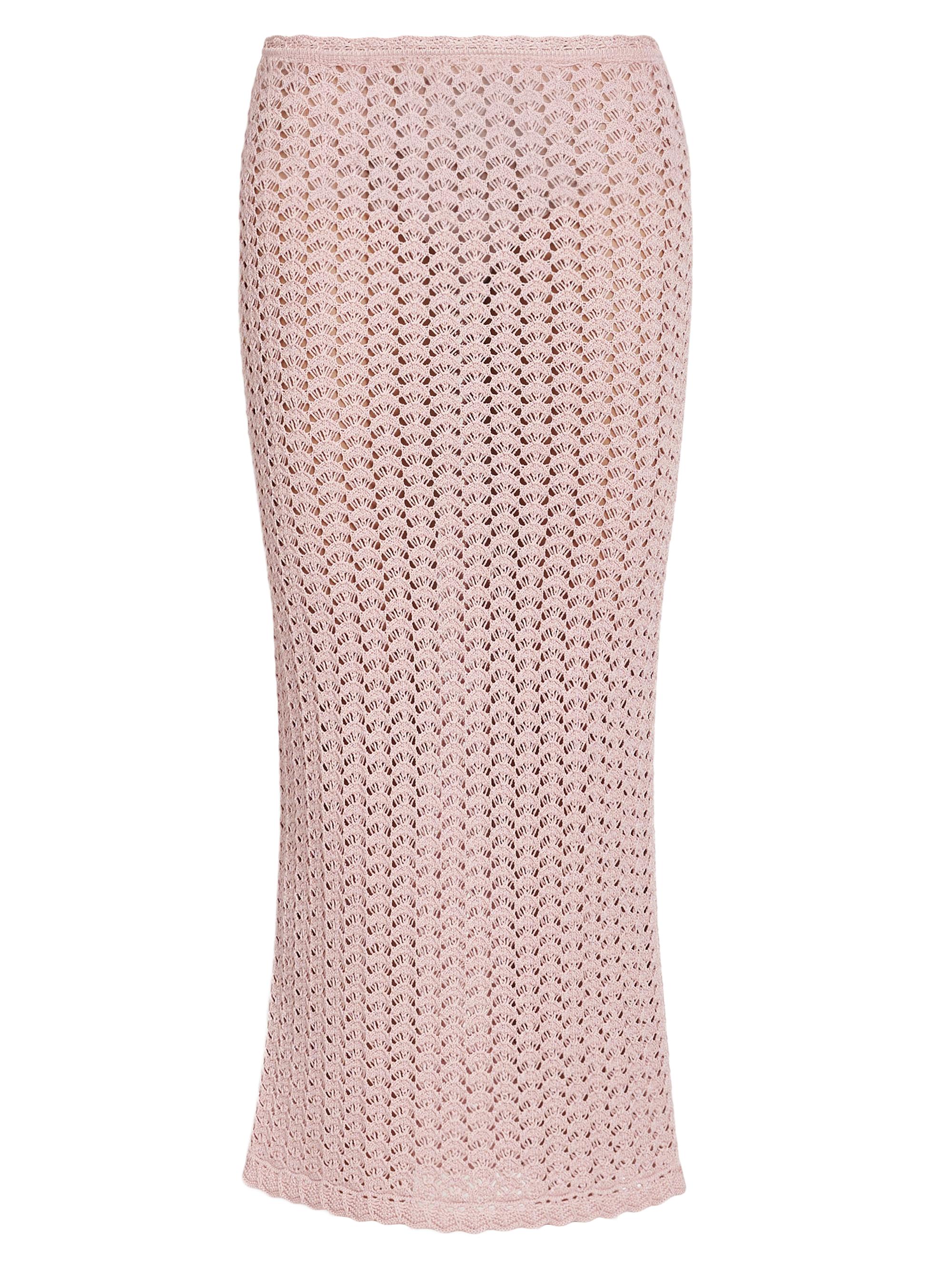 Dolce & Gabbana Women's Crochet Midi-Skirt - Rosa