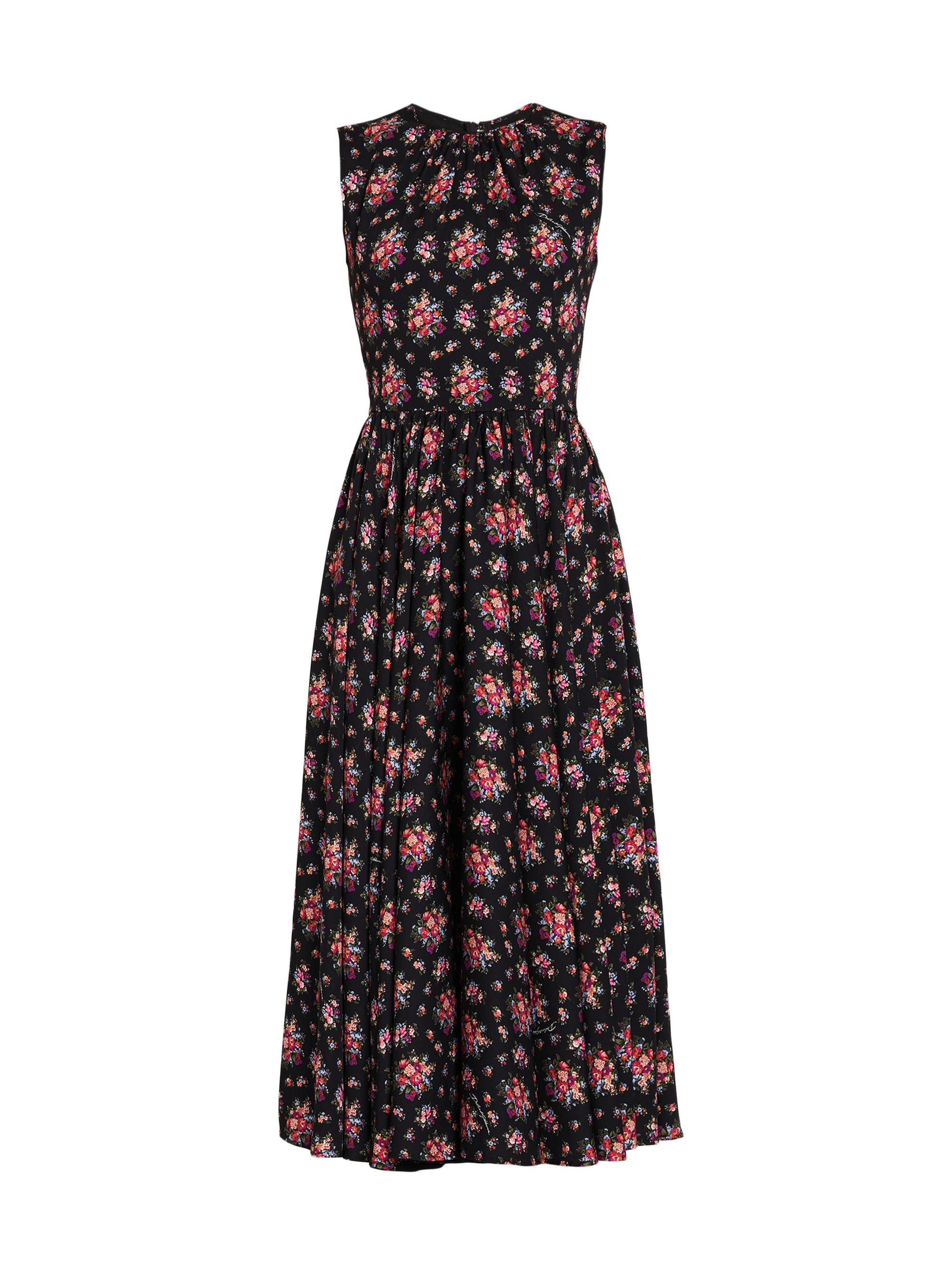 Dolce & Gabbana Women's Floral Silk-Blend Midi-Dress - Mazzolini Fiori Fner