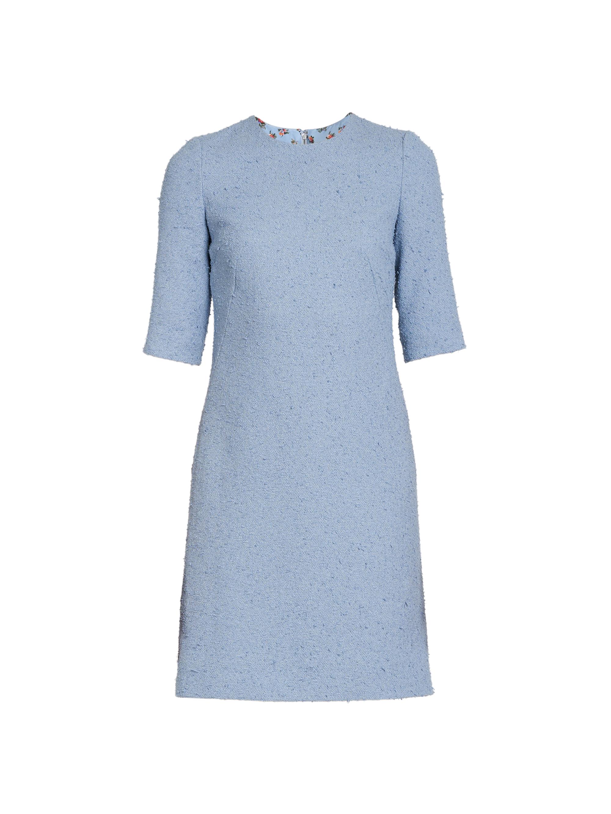 Dolce & Gabbana Women's Textured Cotton-Blend Minidress - Glicine Viola Chiari