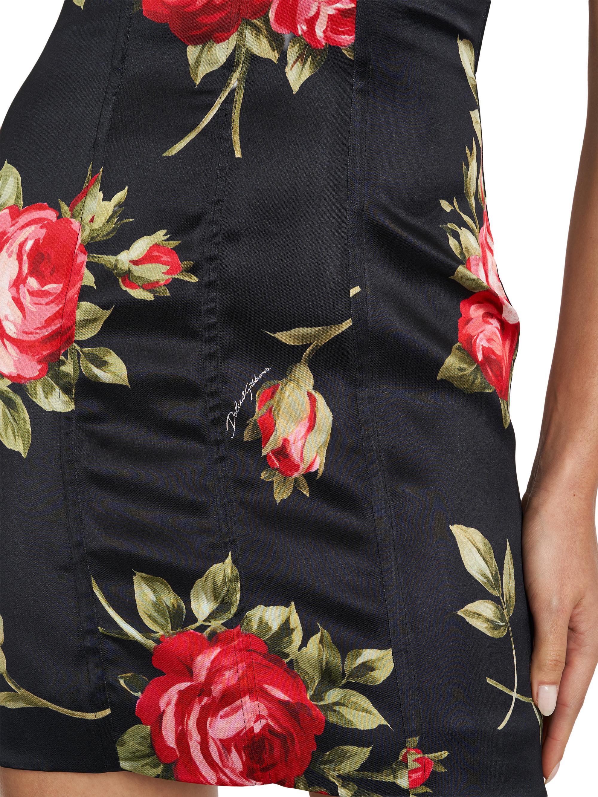 Dolce&Gabbana Floral Bustier Minidress | Saks Fifth Avenue