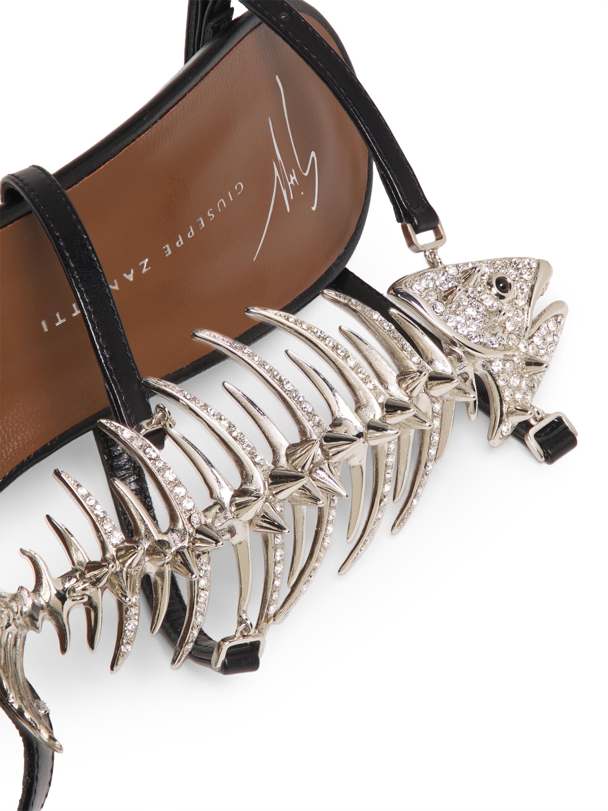 Embellished Fishbone 100MM Stiletto Sandals