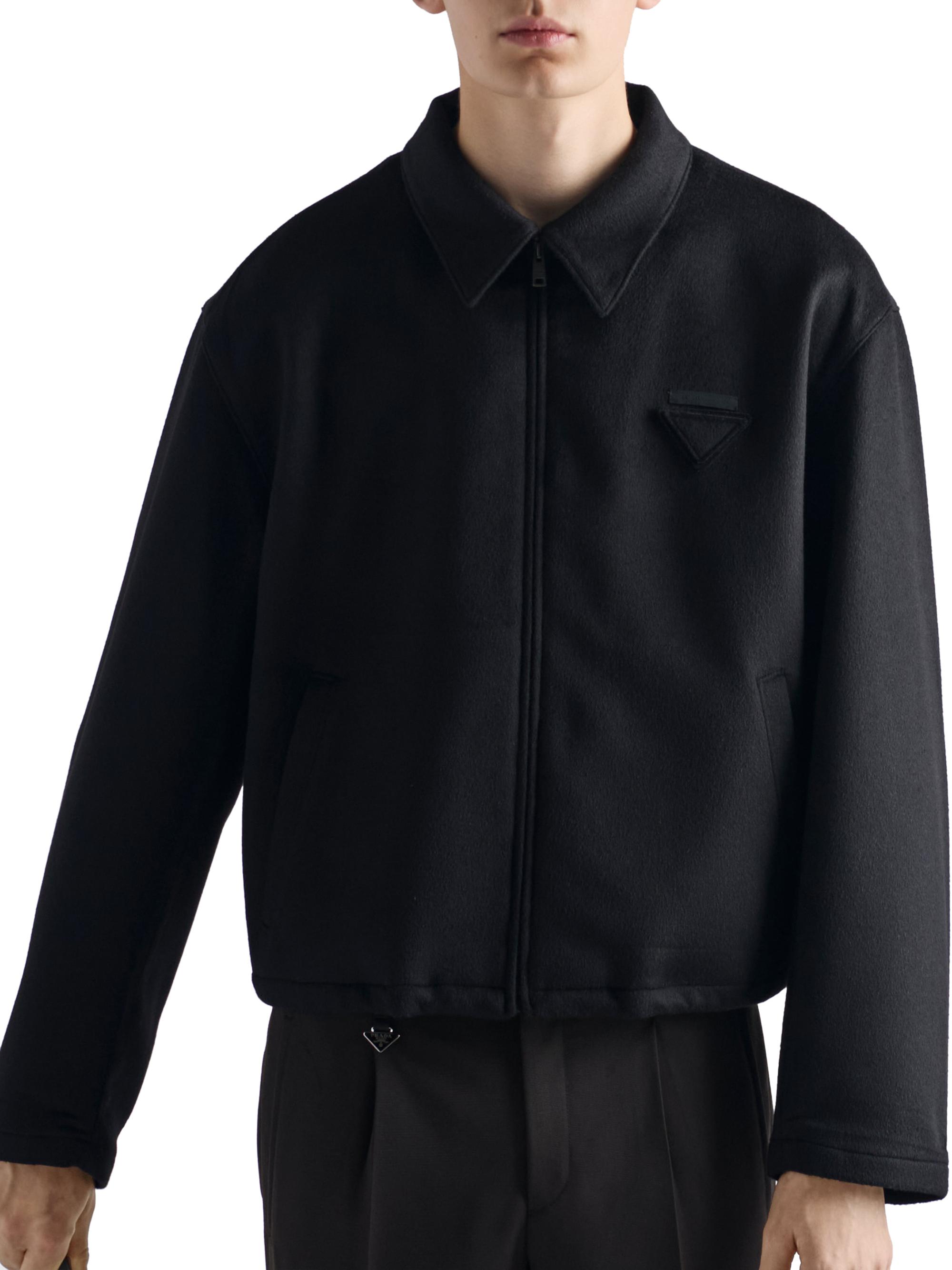 Prada Wool and Cashmere Blouson Jacket | Saks Fifth Avenue