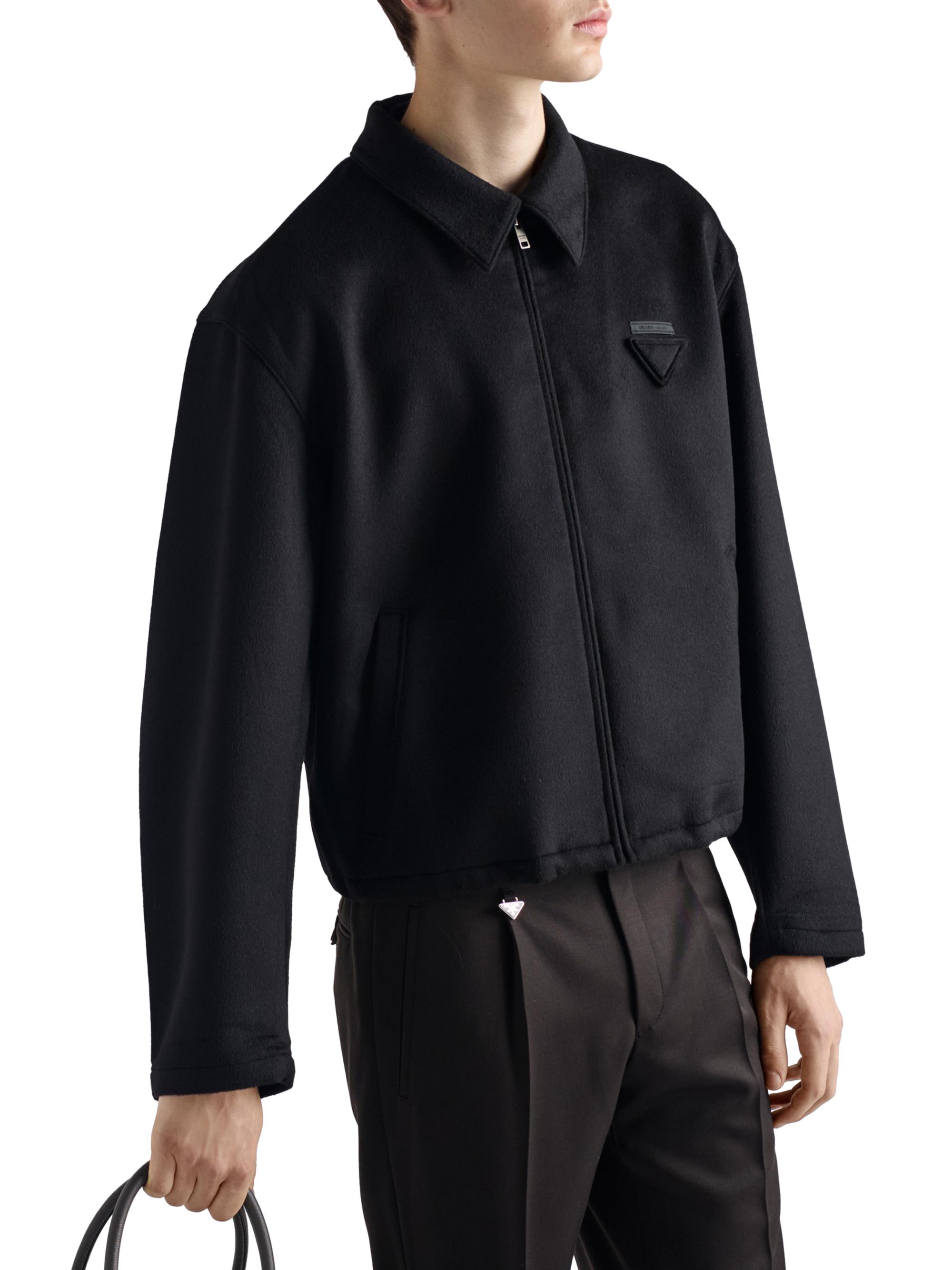 Prada Wool and Cashmere Blouson Jacket | Saks Fifth Avenue