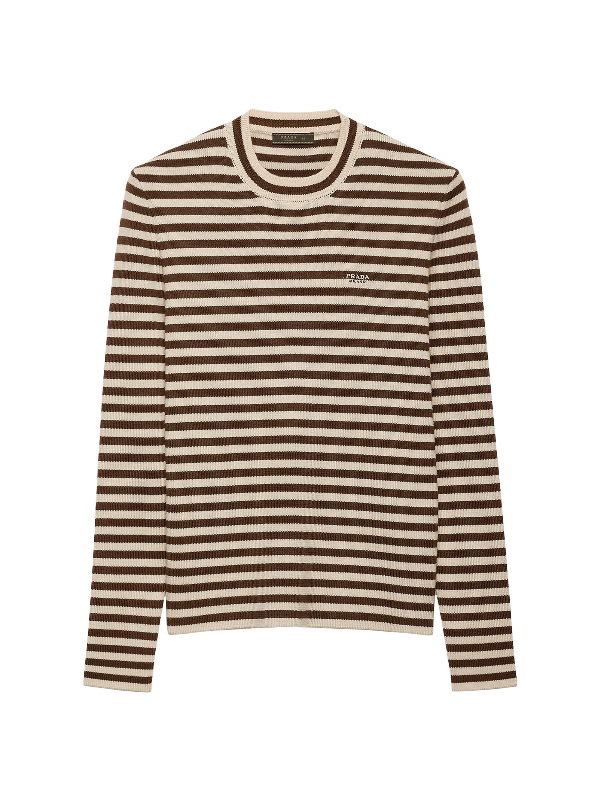 Prada Men's Superfine Wool Crewneck Sweater - Yellow