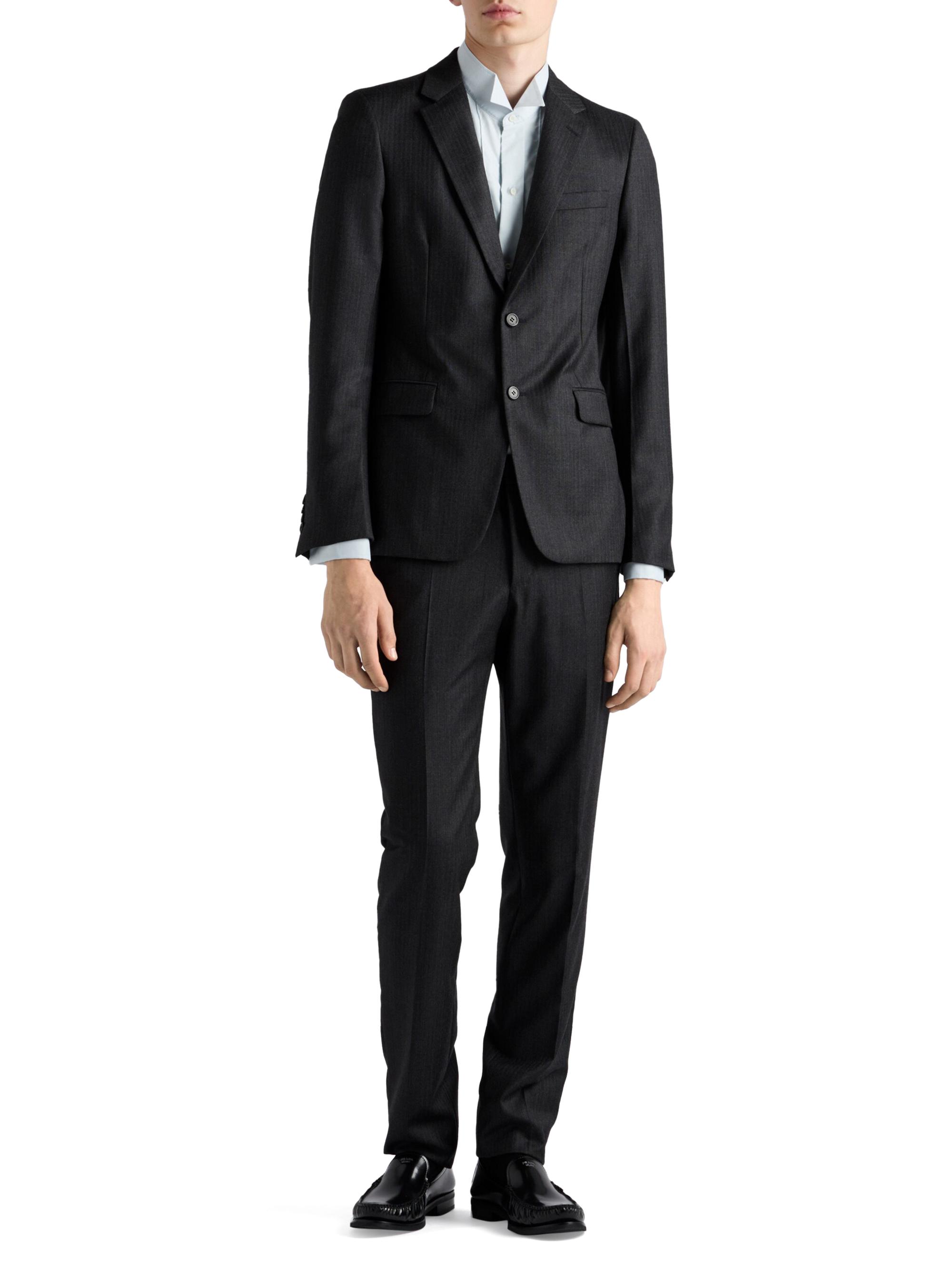 Prada Single-Breasted Wool and Cashmere Suit | Saks Fifth Avenue